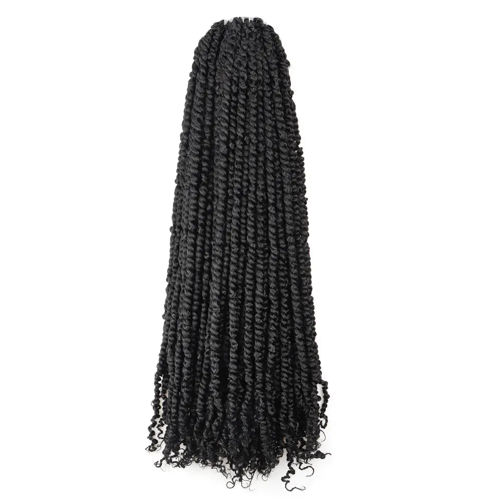 Toyotress Tiana Passion Twist Hair Pre-Twisted Pre-Looped Passion Twists Crochet Braids Made Of Bohemian Hair Synthetic Braiding Hair Extension