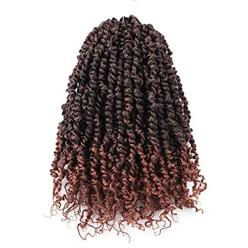 Toyotress Tiana Passion Twist Hair Pre-Twisted Pre-Looped Passion Twists Crochet Braids Made Of Bohemian Hair Synthetic Braiding Hair Extension