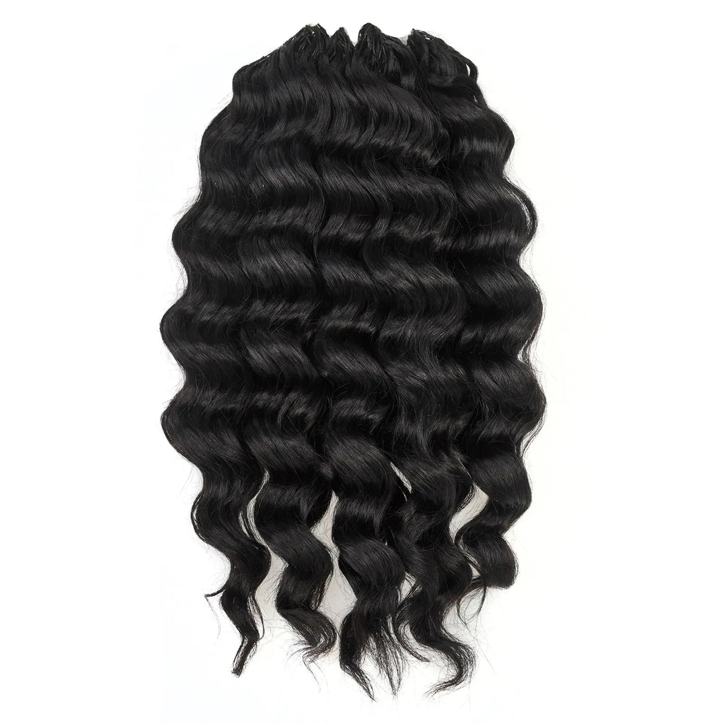 Toyotress® Human Crochet Hair Knotless Pre-Separated Human Hair Ocean Wave Crochet Hair Body Wave Extensions Toyotress