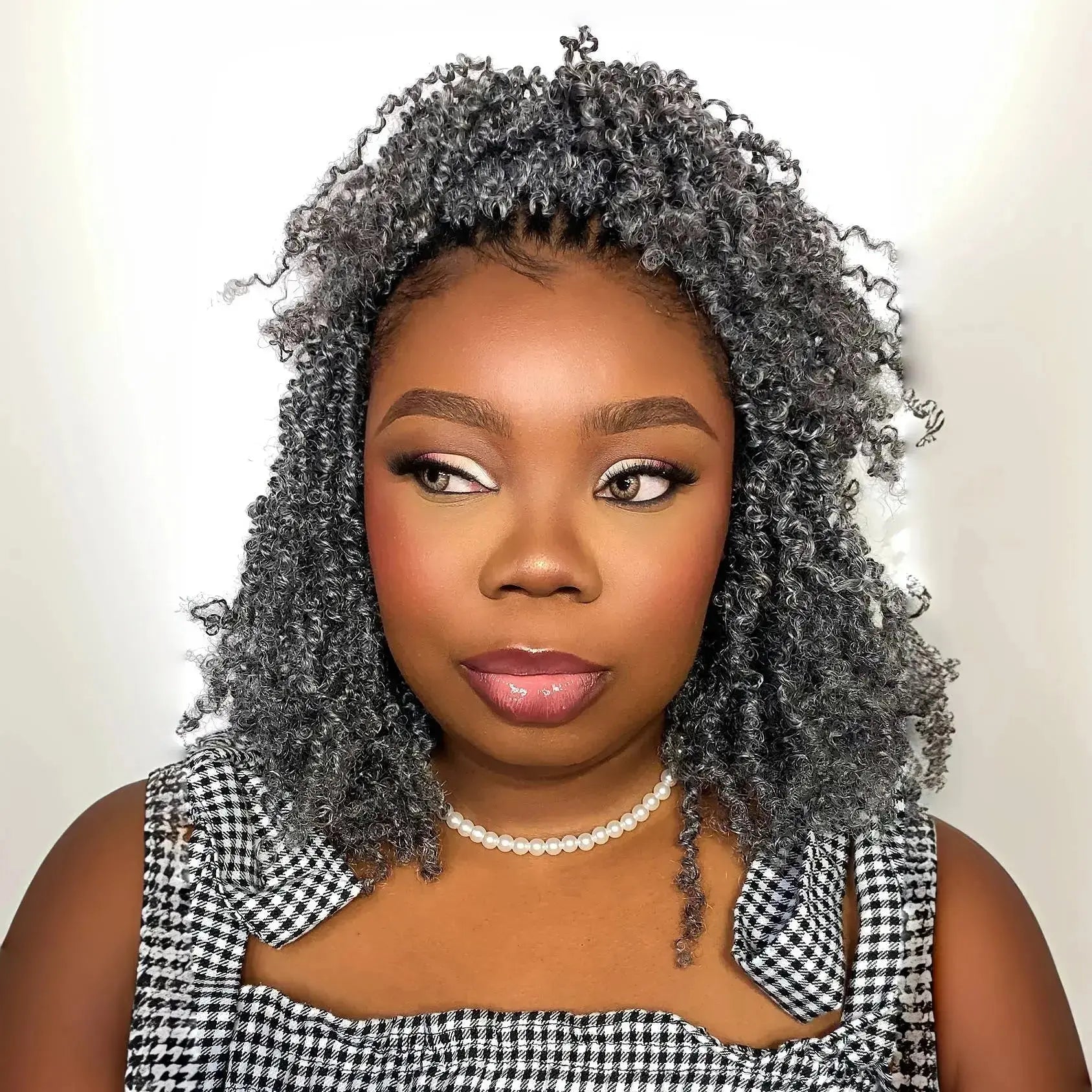 8 Packs YT | Toyotress® Yanky Twist Mix-color Yanky Twist Braiding Hair with Curls Fluffy Marlybob Crochet Hair Pre Twisted Short Passion Twist Crochet Braids Synthetic Hair Extensions for Women Toyotress