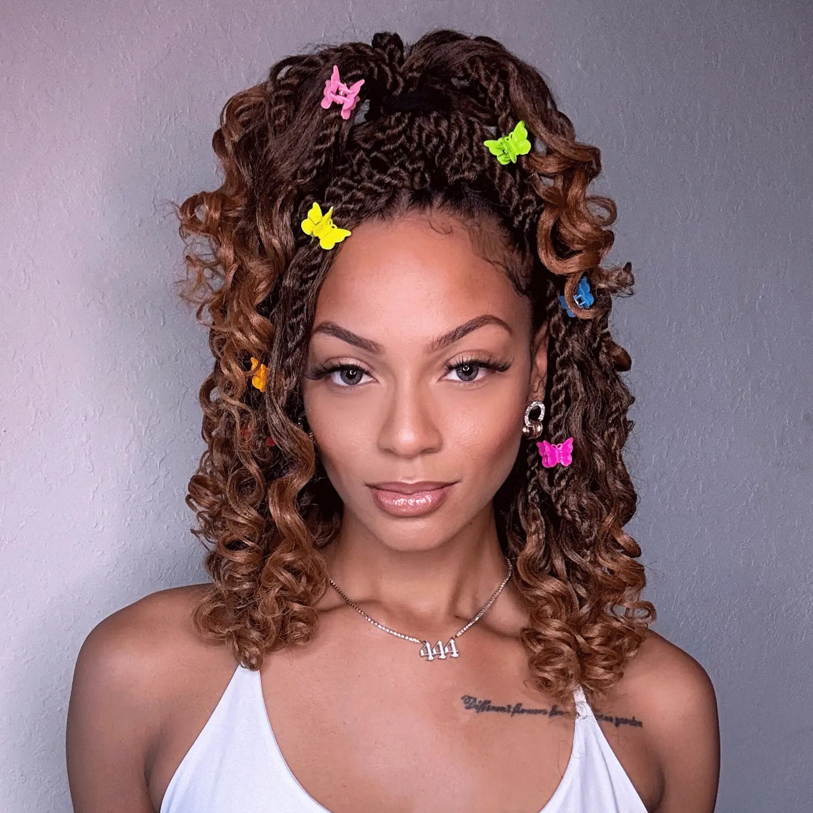 Toyotress Unique Boho Island Twist with Curls Crochet Hair 1 Pack | Crochet Senegalese Twist Pre Looped Senegalese Twist Braiding Hair Wth Curly Ends Crochet for women Toyotress