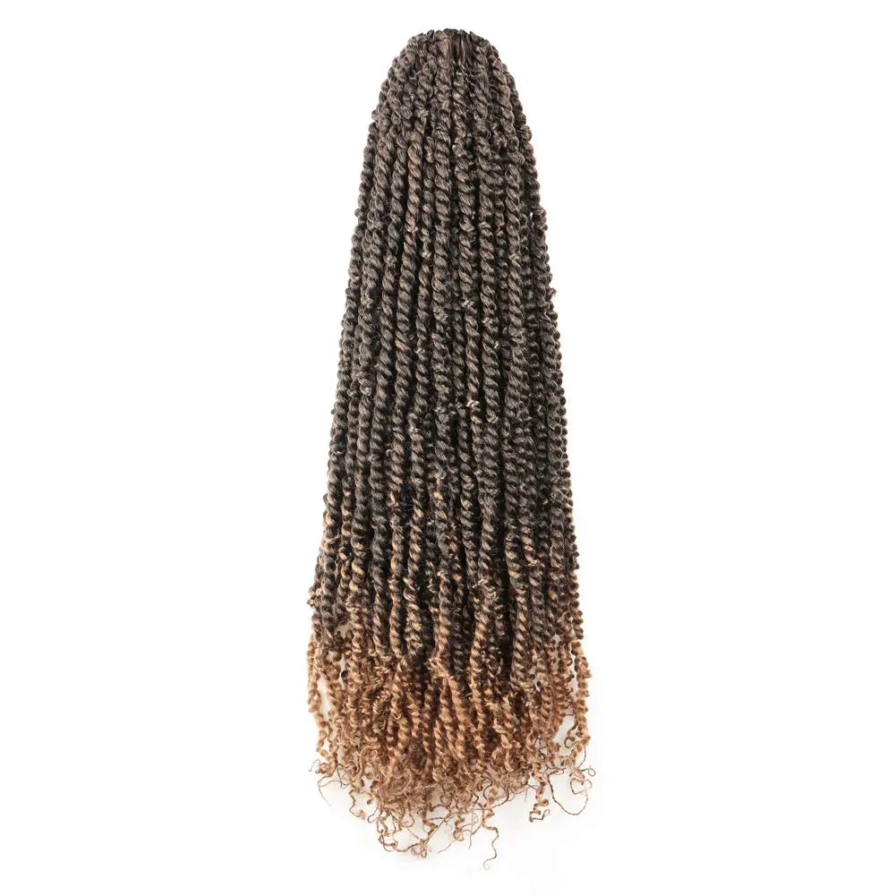 Toyotress Tiana Passion Twist Hair Pre-Twisted Pre-Looped Passion Twists Crochet Braids Made Of Bohemian Hair Synthetic Braiding Hair Extension