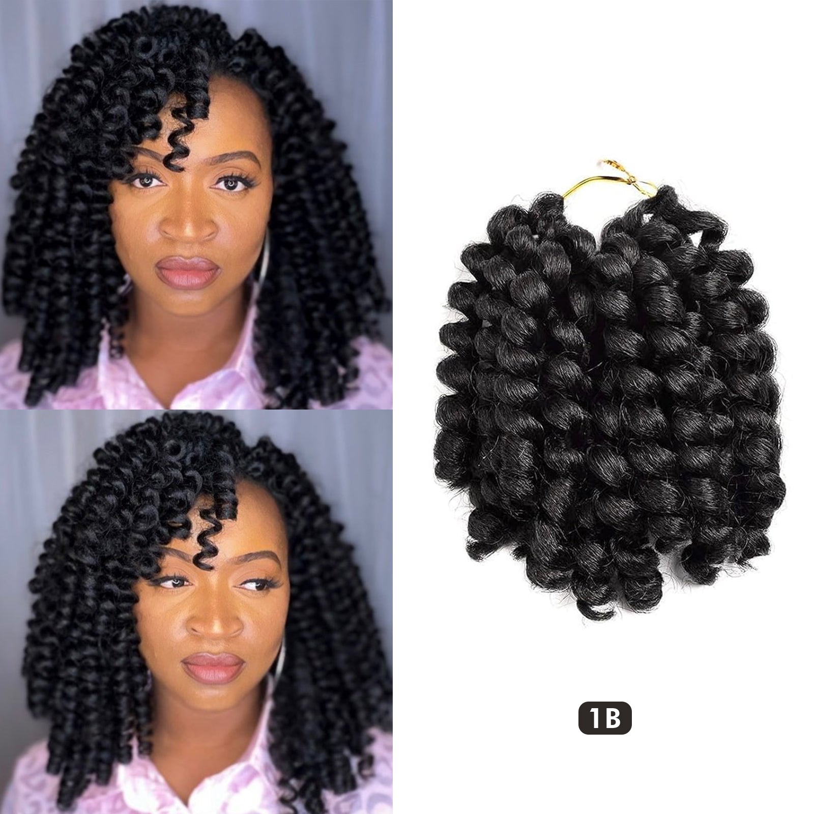 Wand Curl Crochet Hair Jamaican Bounce Curl Synthetic Hair