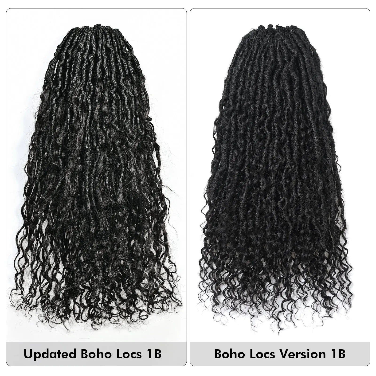 Toyotress Crochet Boho Locs Braiding Hair With Human Hair Curls Pre Looped Goddess Boho Dreadlocks Curly Full Ends Hair Extensions