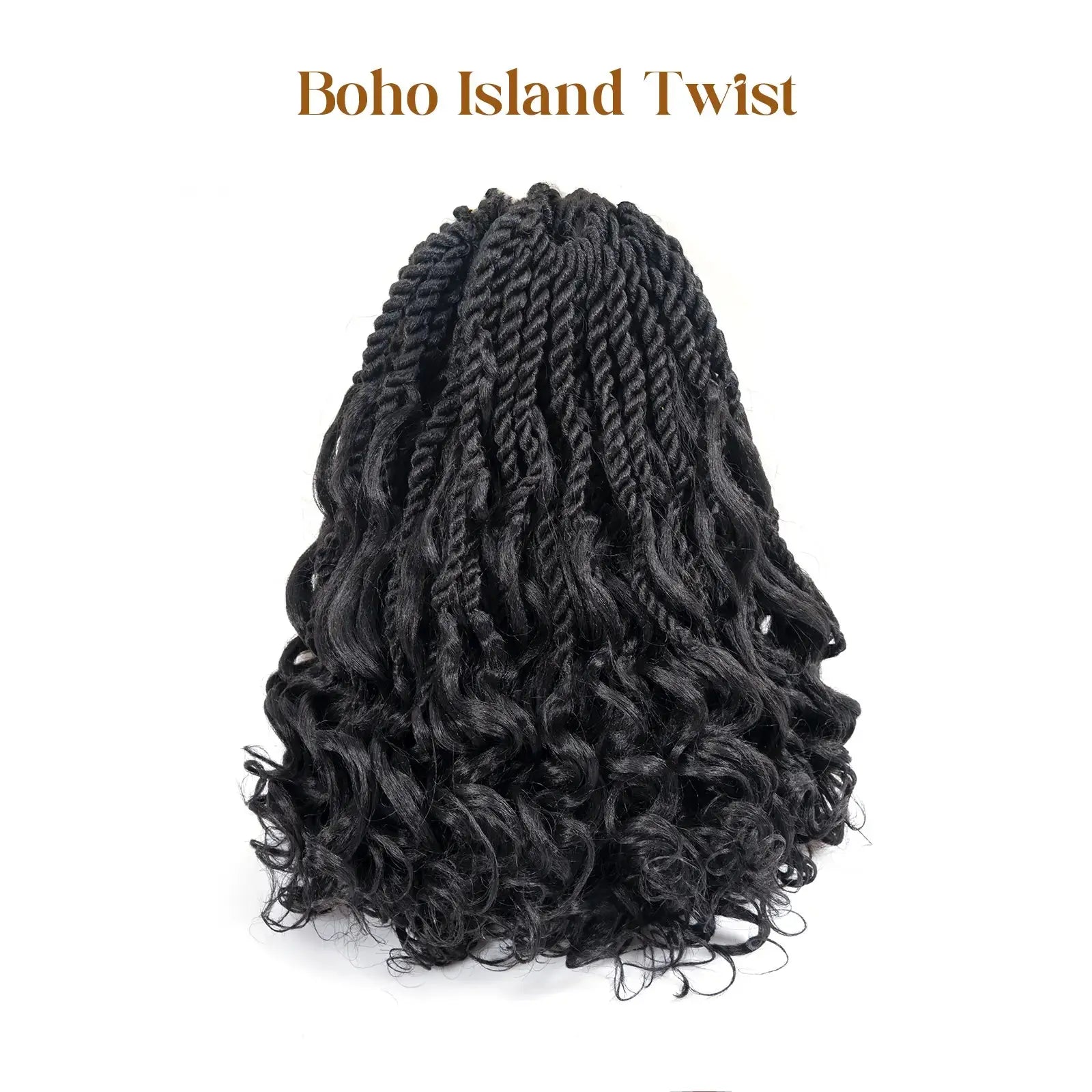 Toyotress Boho Island Twist with Curls Senegalese Twist With Curly Ends