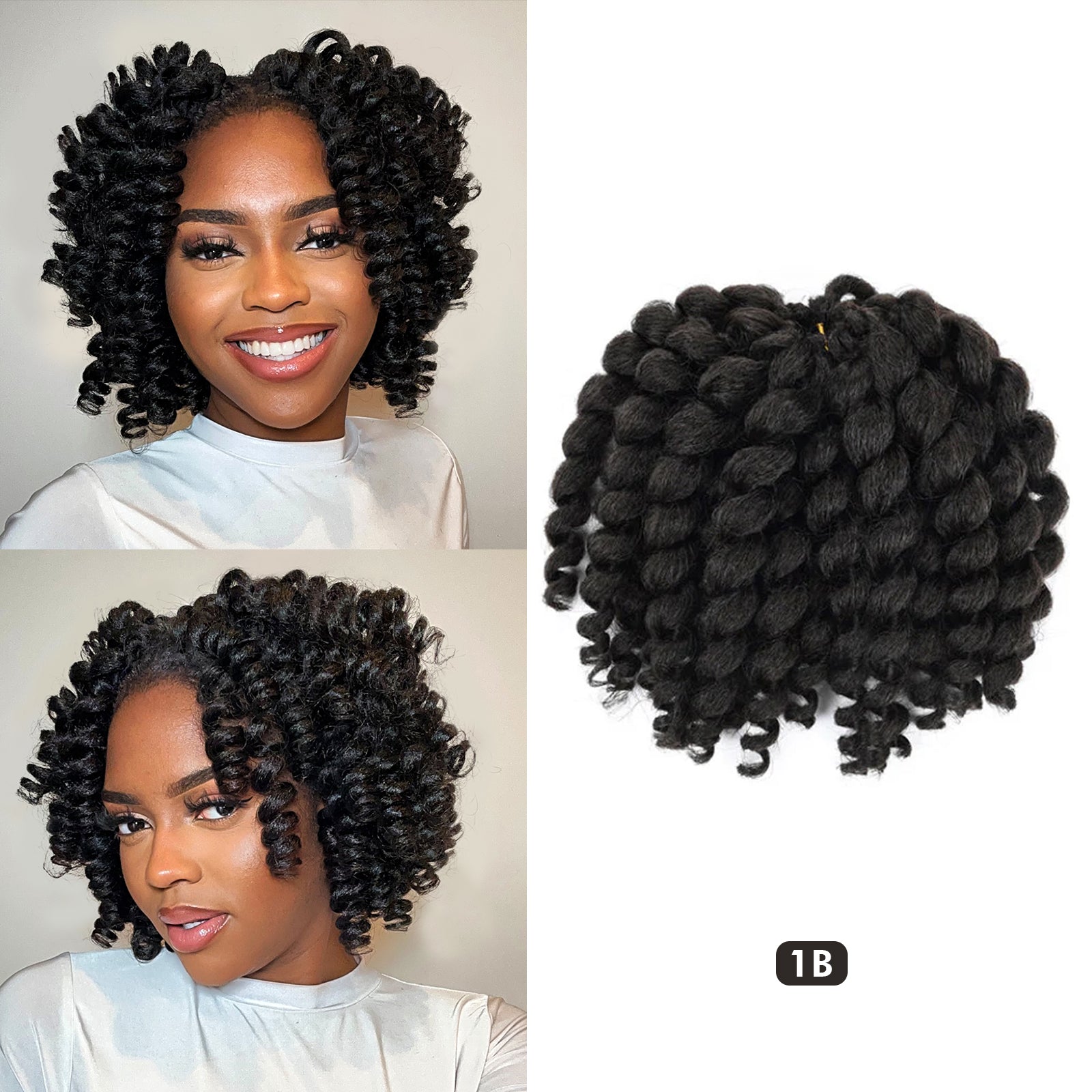 Wand Curl Crochet Hair Jamaican Bounce Curl Synthetic Hair