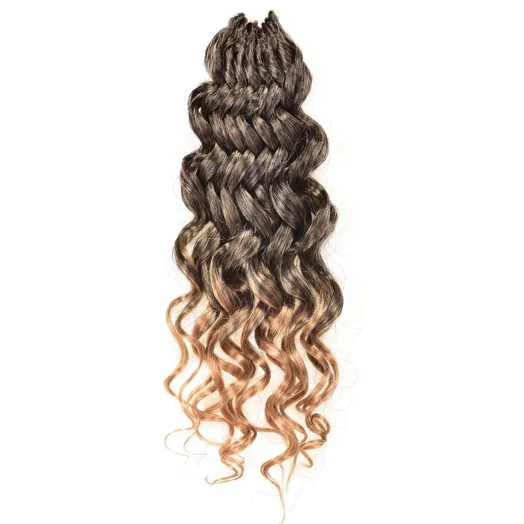 1 Pack GOGO CURL | Toyotress® Freetress Beach Curl Crochet Hair Gogo Curl Jamaican Bounce Wavy Curly Pre-Looped Synthetic Hair Extensions Toyotress