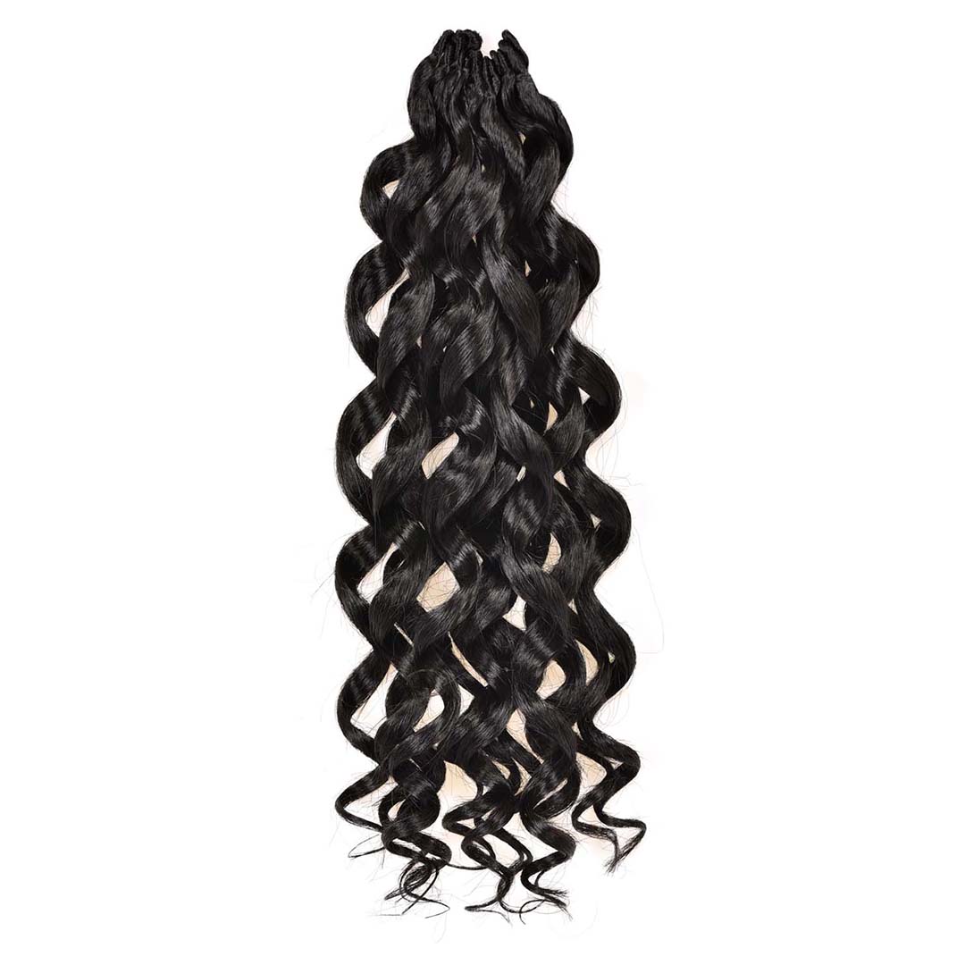 Gogo Curl Crochet Hair 1 Pack | Gogo Curl Jamaican Bounce Wavy Curly Pre-Looped Synthetic Hair