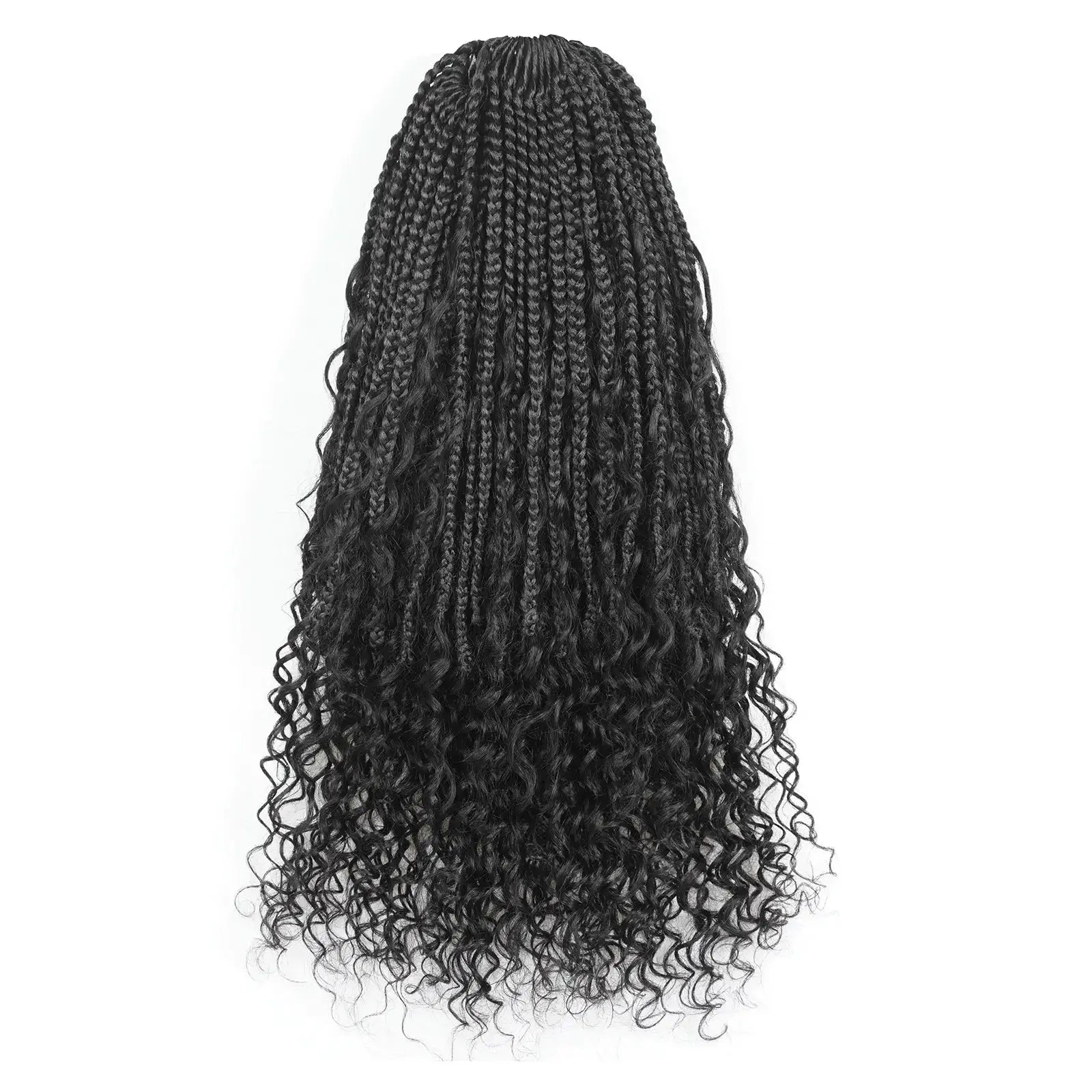 Toyotress Boho Box Braids with Human Hair Curls Protective Hairstyle Crochet Hair Extensions