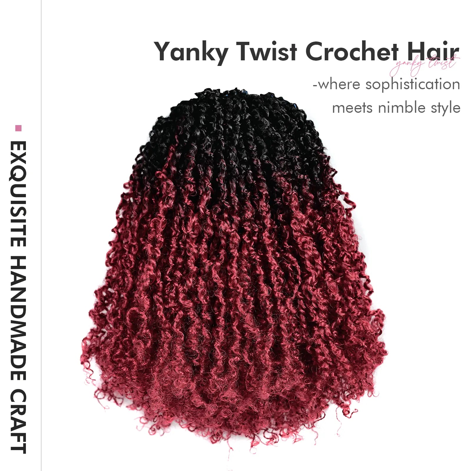 8 Packs YT |  Toyotress® Yanky Twist Crochet Hair Mini Passion Twist Short Passion Twist Pre Twisted Bob Twist Hair Extensions Toyotress