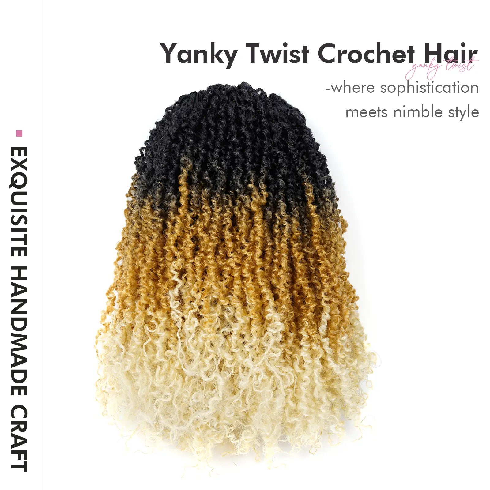 1 Pack YT | Toyotress® Yanky Twist Pre Looped Mini Passion Twist Short Passion Twist Crochet Braids Synthetic Hair Extensions Toyotress