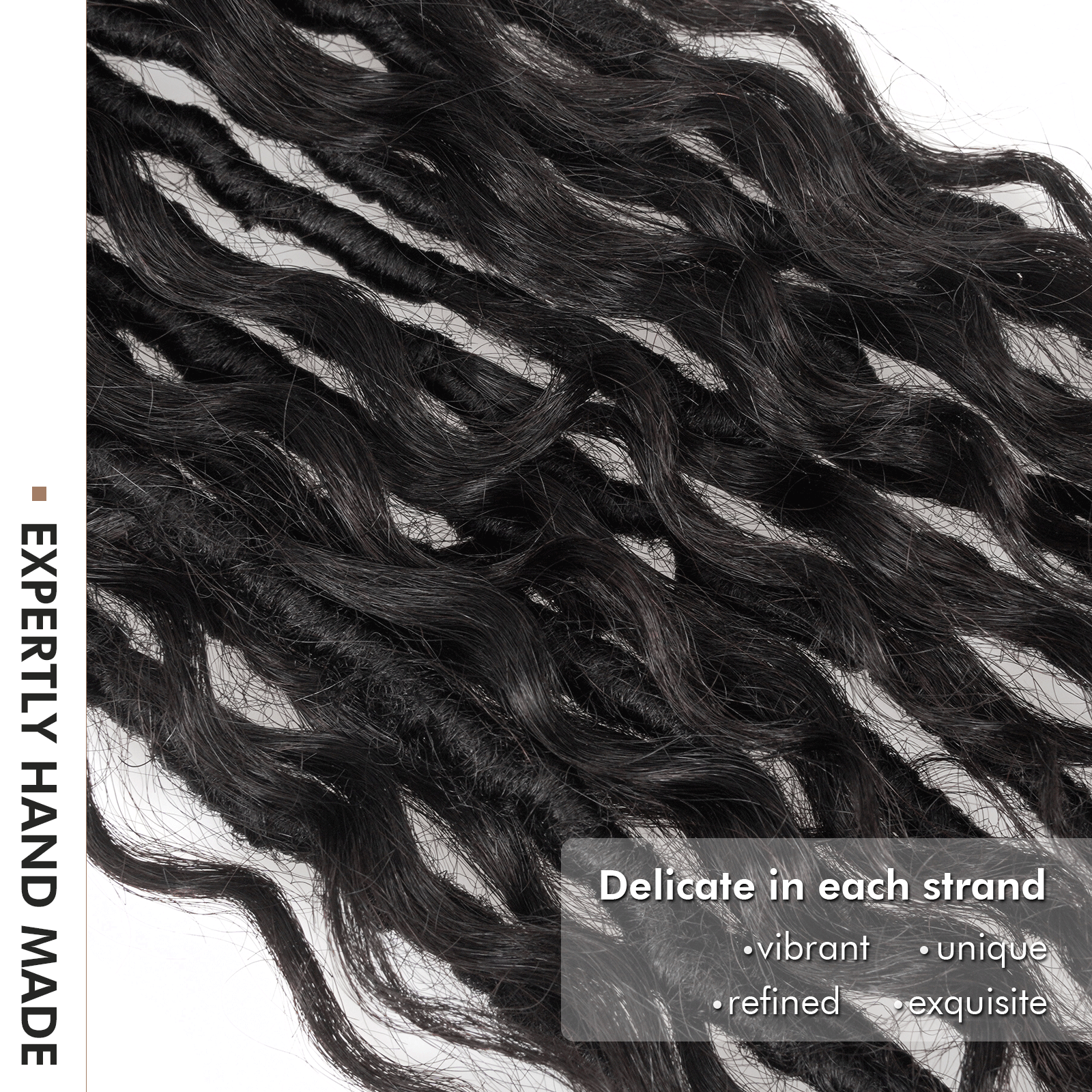 8 Packs | Toyotress® HDBL 100% Human Hair Boho Locs Crochet Braiding Hair Pre-Looped Goddess Dreadlocks With Curly Ends Toyotress