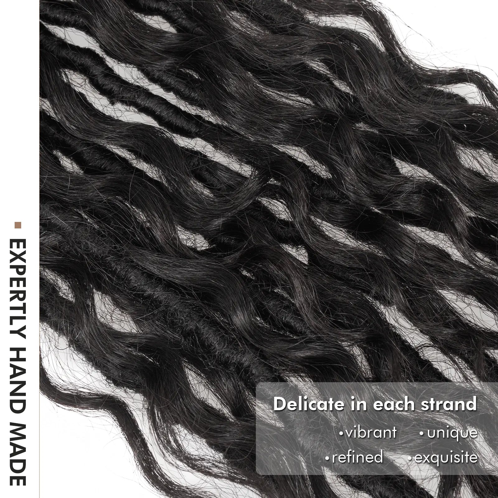 8 Packs HDBL  | Toyotress® 100% Boho Locs Human Hair Boho Faux Locs With Curls Pre-Looped Goddess Locs Toyotress