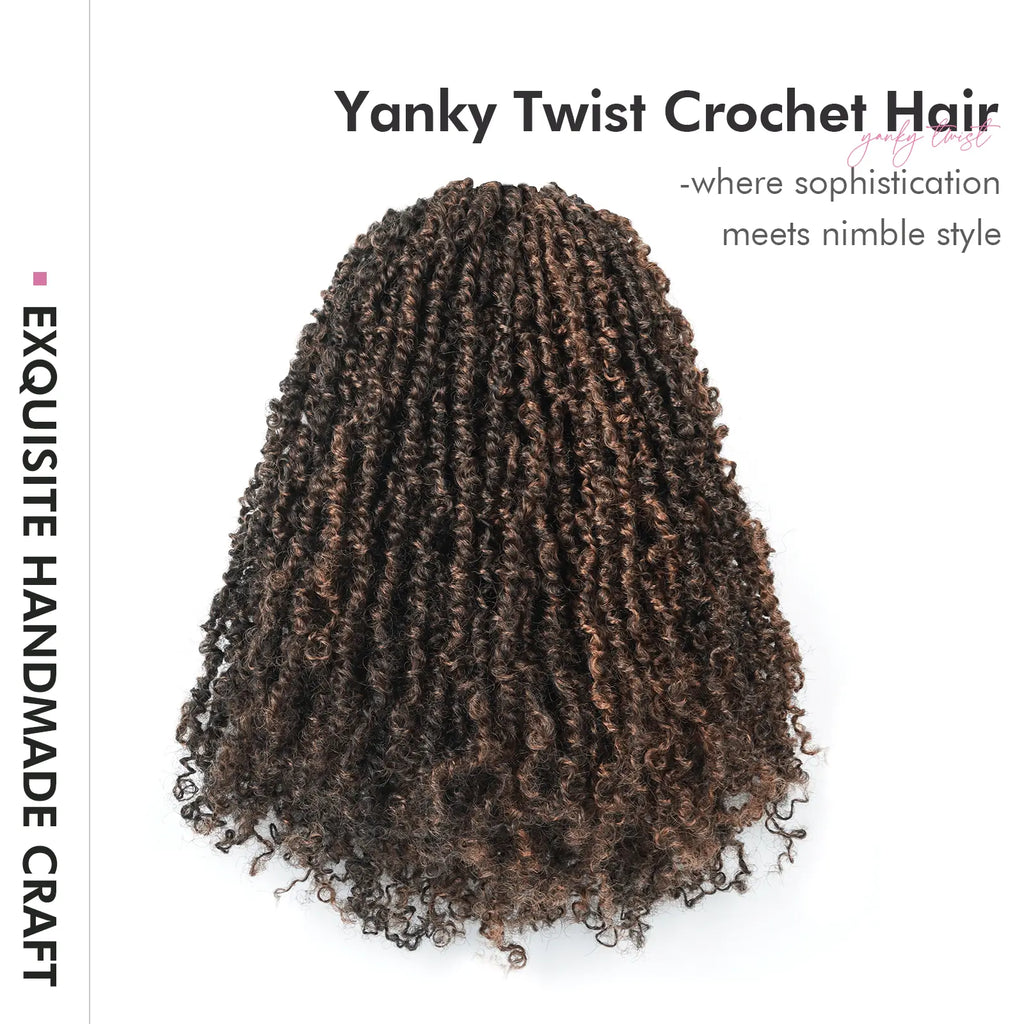 Toyotress Mini Yanky Twist Braiding Hair Short Passion Twist Crochet Braids Synthetic Hair Extensions