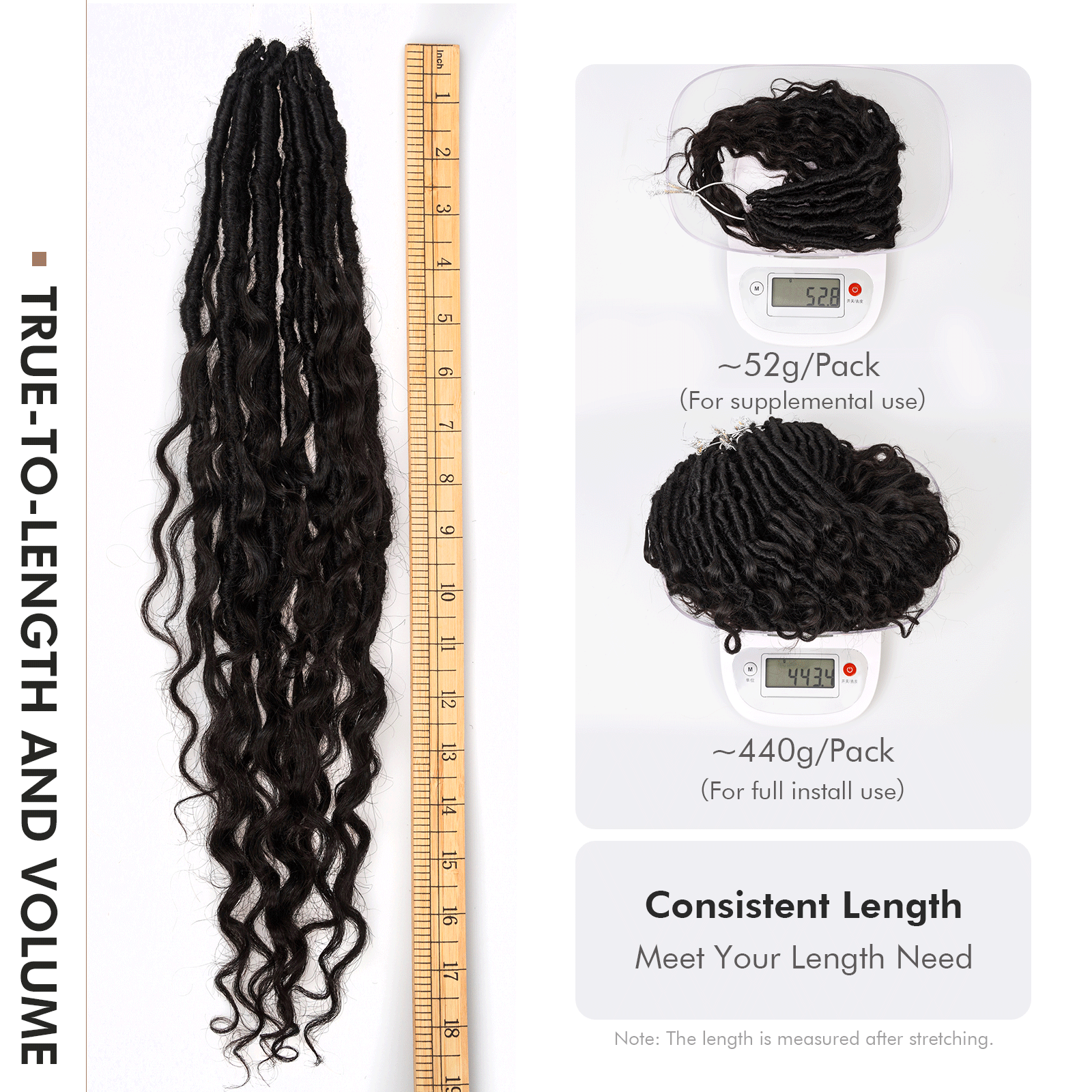 8 Packs | Toyotress® HDBL 100% Human Hair Boho Locs Crochet Braiding Hair Pre-Looped Goddess Dreadlocks With Curly Ends Toyotress
