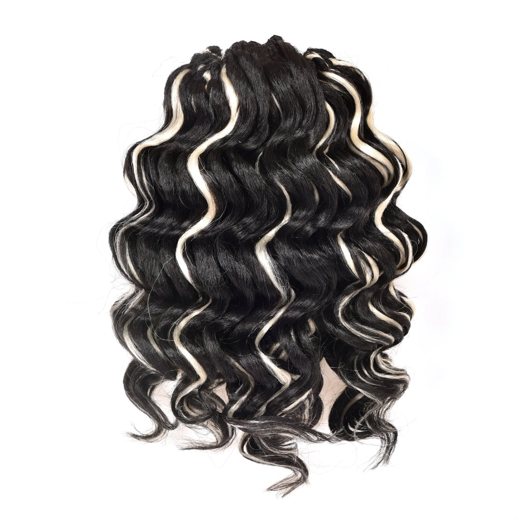 ( US ONLY) FAST SHIPPING OC | Toyotress® Ocean Wave Crochet Hair - 8 Packs Short Curly Water Wave Deep Twist Wavy Braids For Black Women Synthetic Braiding Hair Extensions Toyotress