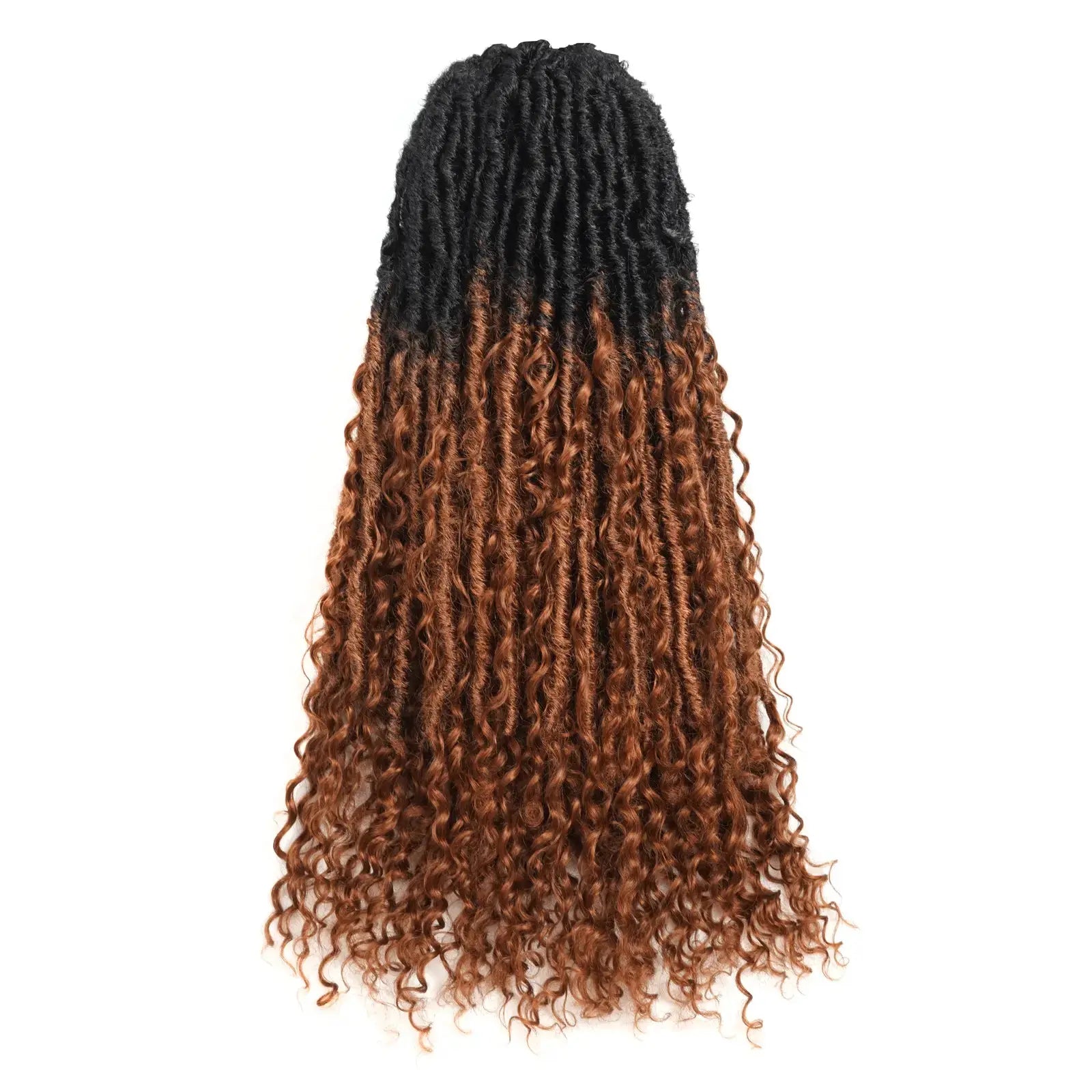 Toyotress Boho Locs With Human Hair Curls Pre Looped Goddess Boho Dreadlocks Curly Full Ends Hair Extensions