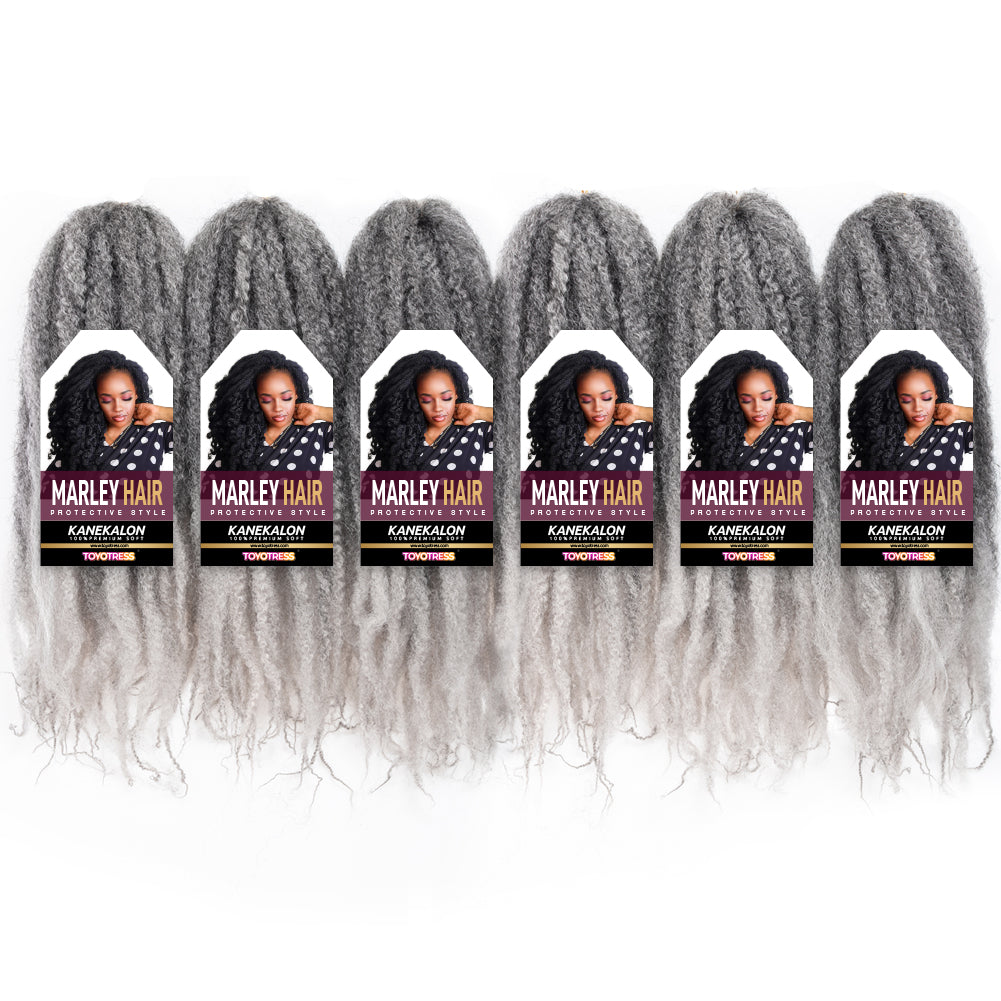 ToyoTress Marley Hair Crochet Braids Marley Twist Hair For Faux Locs Long Afro Kinky Curly Braiding Hair Synthetic