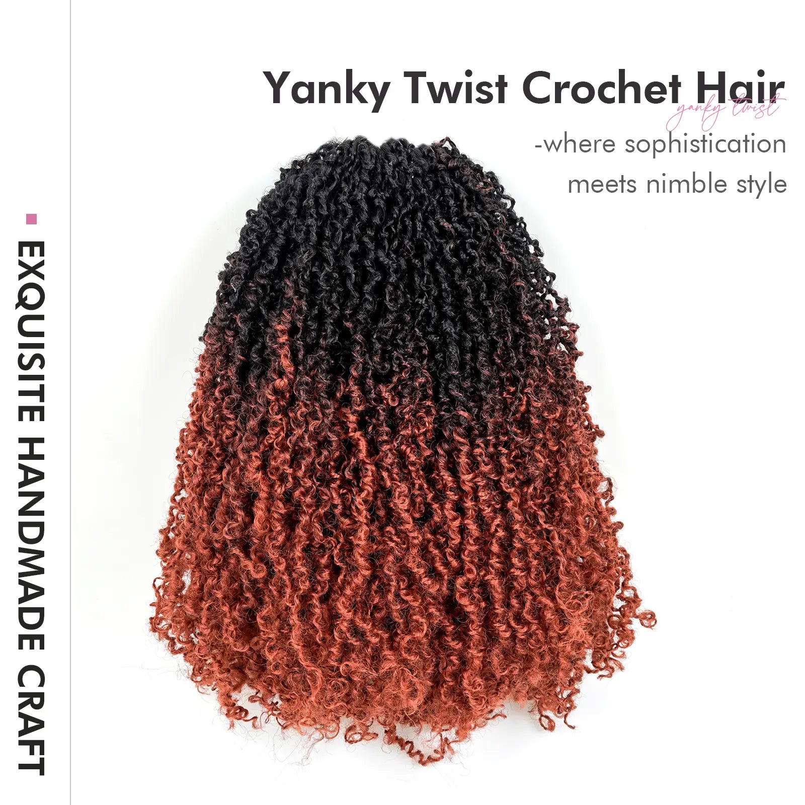 1 Pack YT | Toyotress® Yanky Twist Pre Looped Mini Passion Twist Short Passion Twist Crochet Braids Synthetic Hair Extensions Toyotress