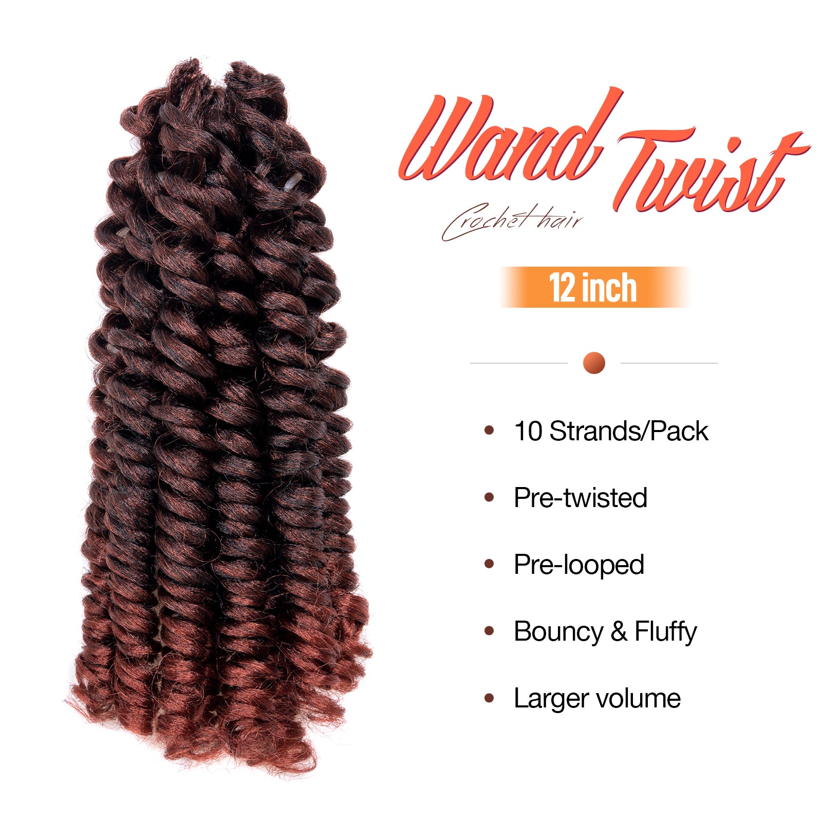 𝗙𝗿𝗮𝗻𝗸𝗲𝗻𝘀𝘁𝗲𝗶𝗻'𝘀 𝗙𝗿𝗶𝘇𝘇 | Toyotress Wand Twist Crochet Hair |10-12