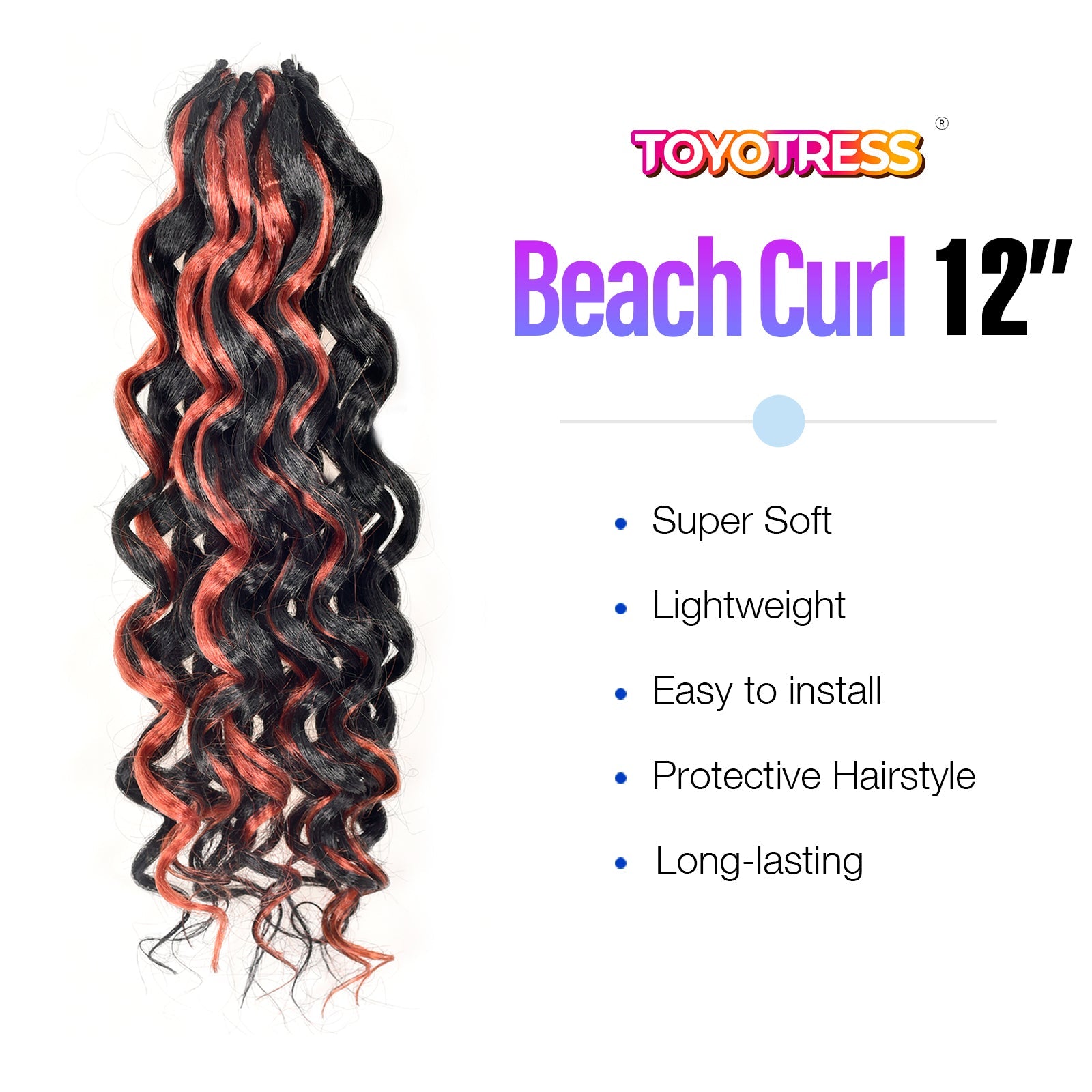 Gogo Curl Crochet Hair 1 Pack | Gogo Curl Jamaican Bounce Wavy Curly Pre-Looped Synthetic Hair