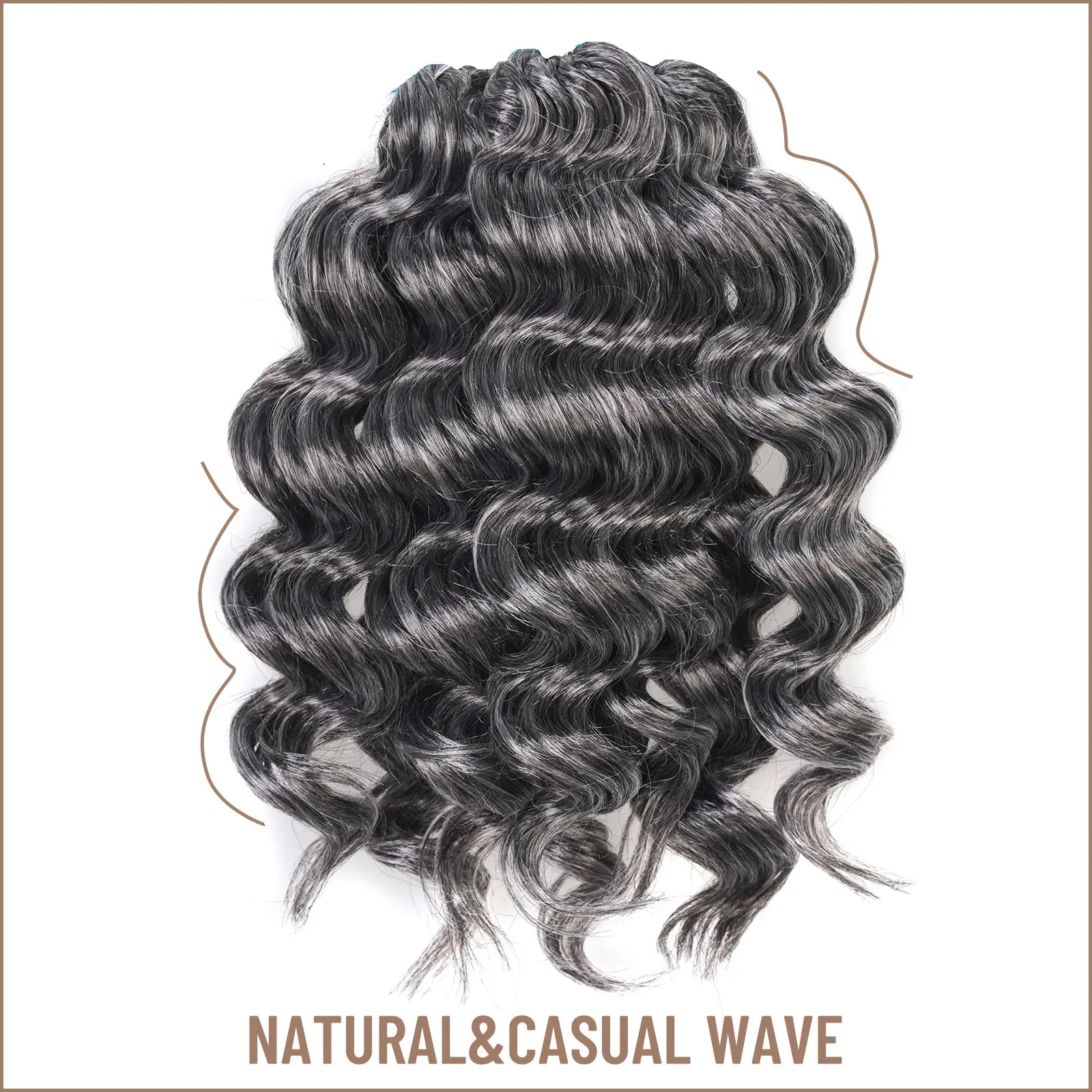 Ocean Wave Synthetic Crochet Braiding Hair Extensions - Toyotress