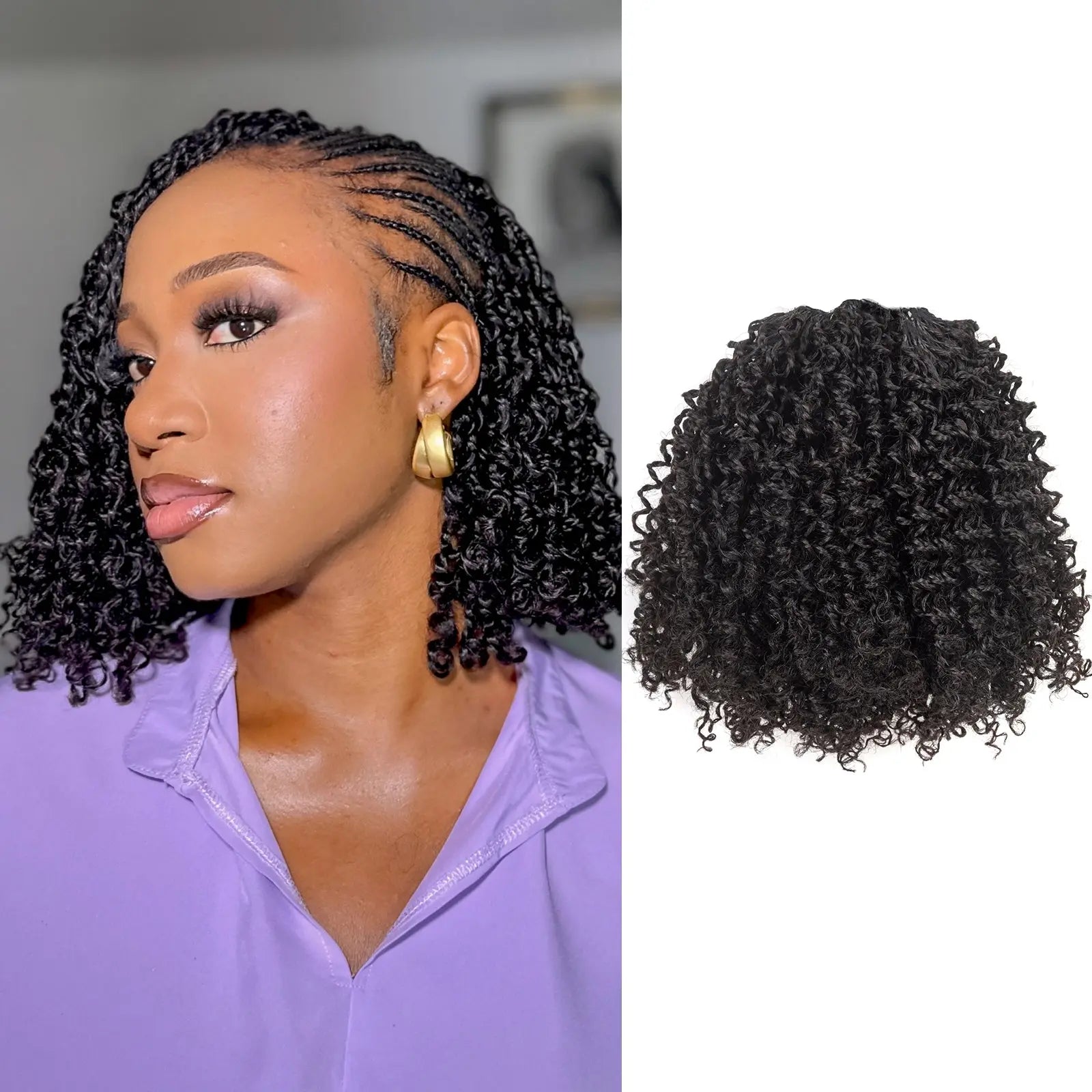 ToyoTress® Yanky Twist Human Hair Crochet Hair - 100% Human Crochet Passion Twist Hair Handmade Pre-twisted Crochet Twist, Pre-looped Cuban Twist Hair Extensions