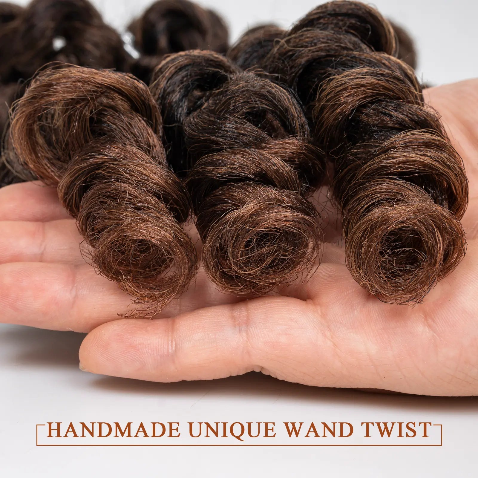 Clearance | Toyotress Wand Twist Crochet Hair | 10-12 Inch Natural Black Pre-twisted Jamaican Bounce Wand Twist Crochet Braids Synthetic Braiding Hair Extensions Toyotress