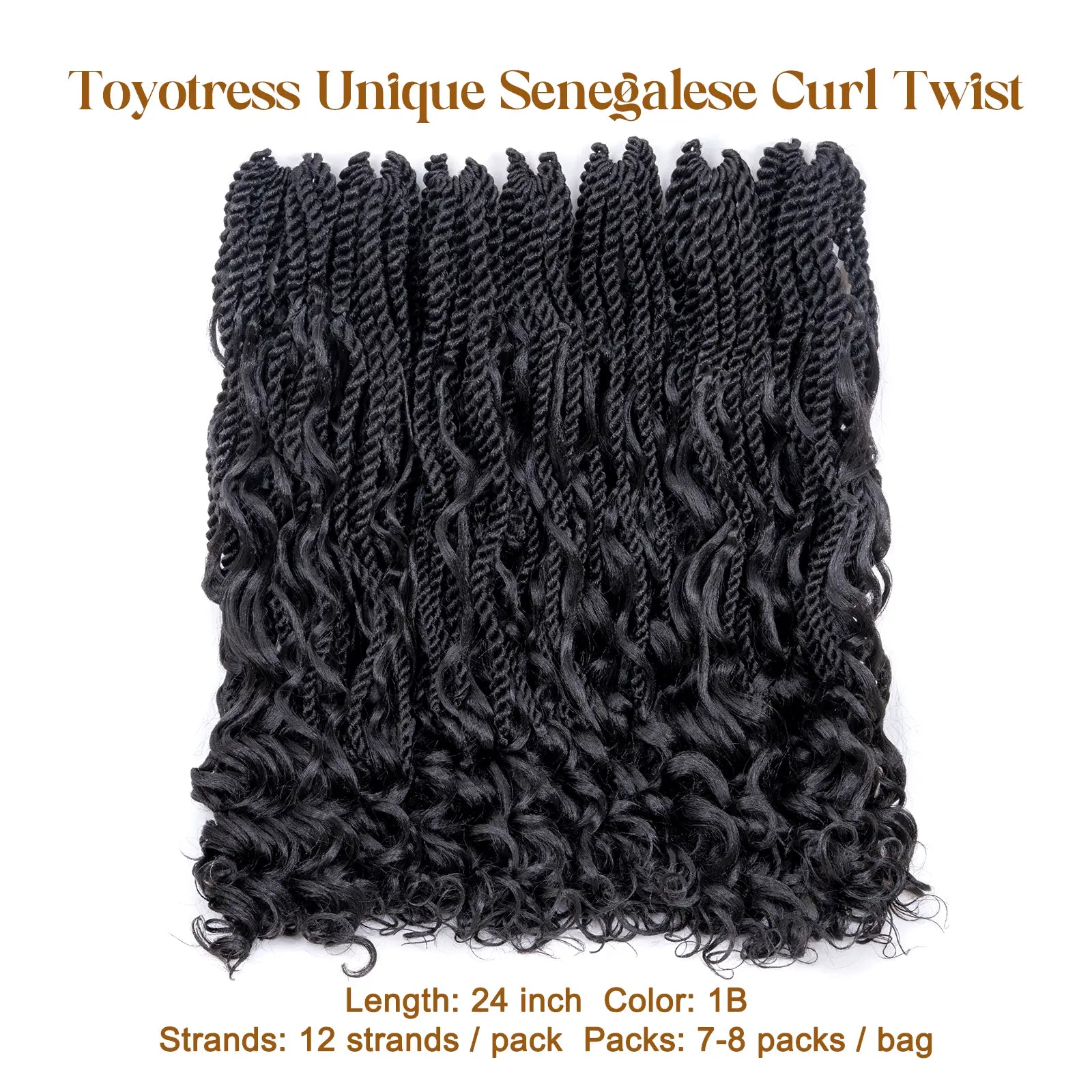 ( US ONLY) FAST SHIPPING ISLAND TWIST | Toyotress® Boho Island Twist Crochet Hair - 8 Packs Short Bob Ombre Brown Boho Havana Twist Crochet Braids Synthetic Braiding Hair Toyotress