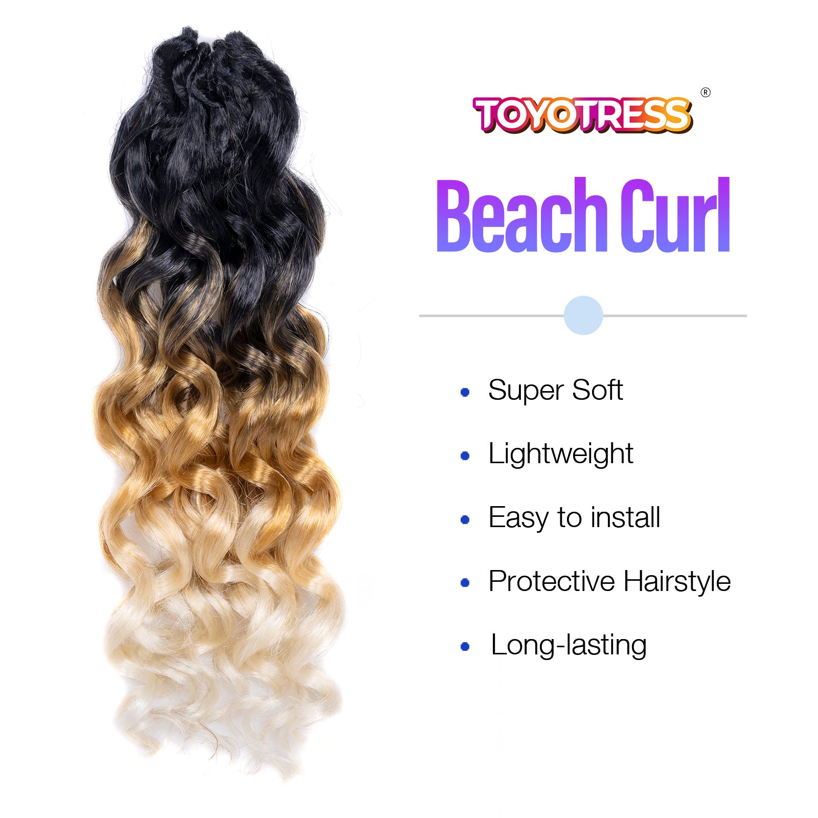 Beach Curl Crochet Hair 12