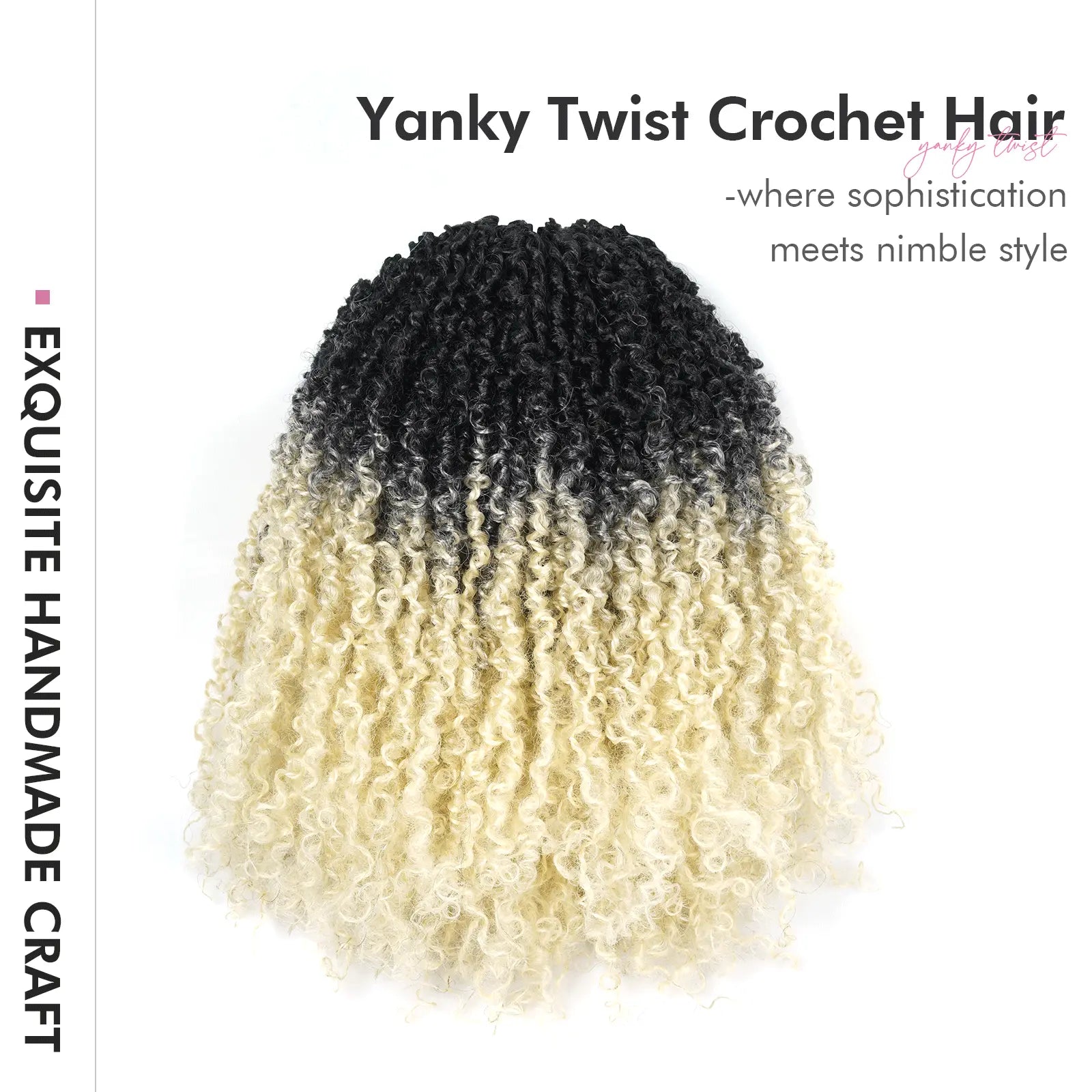 Clearance | Toyotress® Yanky Twist Crochet Hair Mix-color Short Passion Twist Pre Twisted Bob Twist Hair Extensions Toyotress