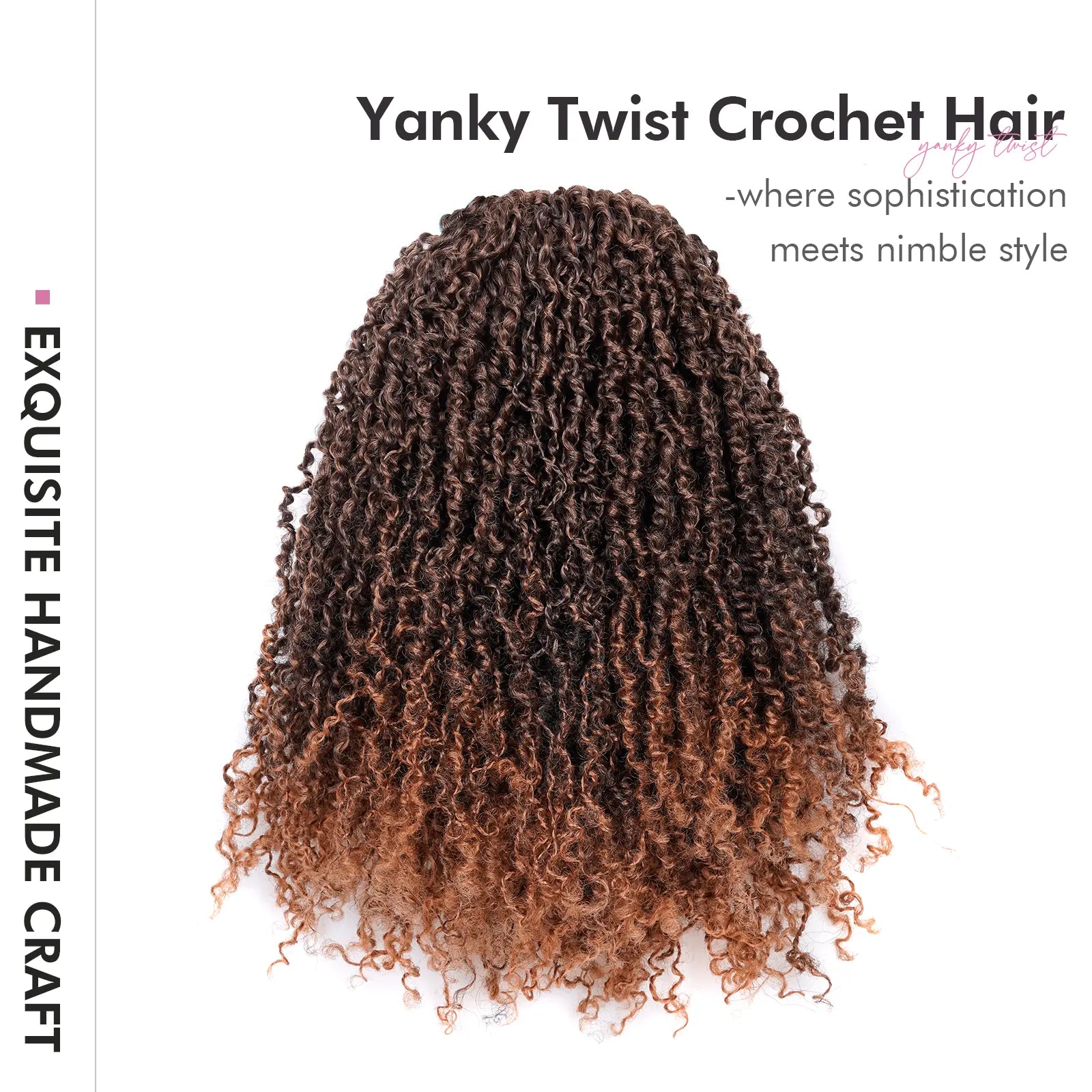 1 Pack YT | Toyotress® Yanky Twist Pre Looped Mini Passion Twist Short Passion Twist Crochet Braids Synthetic Hair Extensions Toyotress