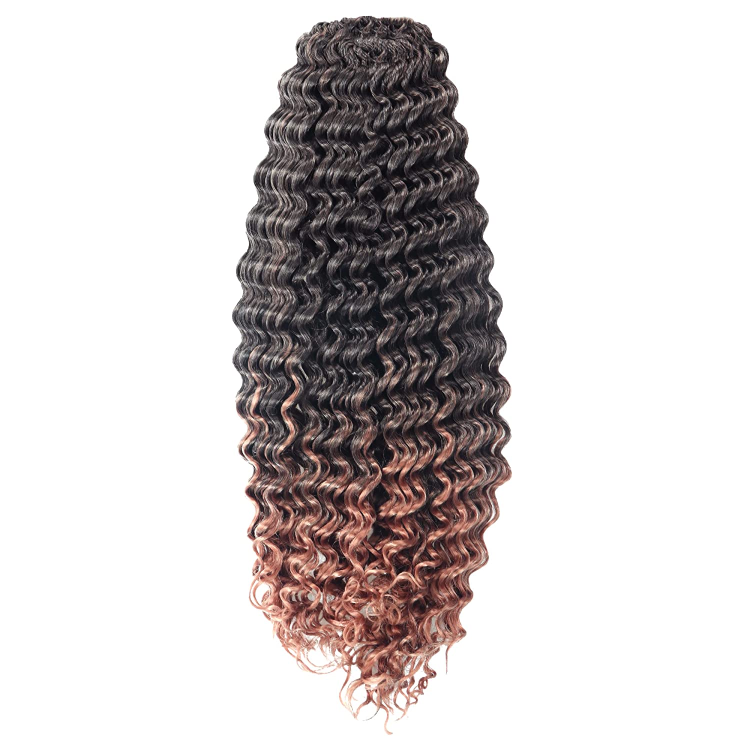 Deep Wave Crochet Hair 10-14 Inch 8 Packs | Pre-Looped Wavy Curly Crochet Synthetic Hair