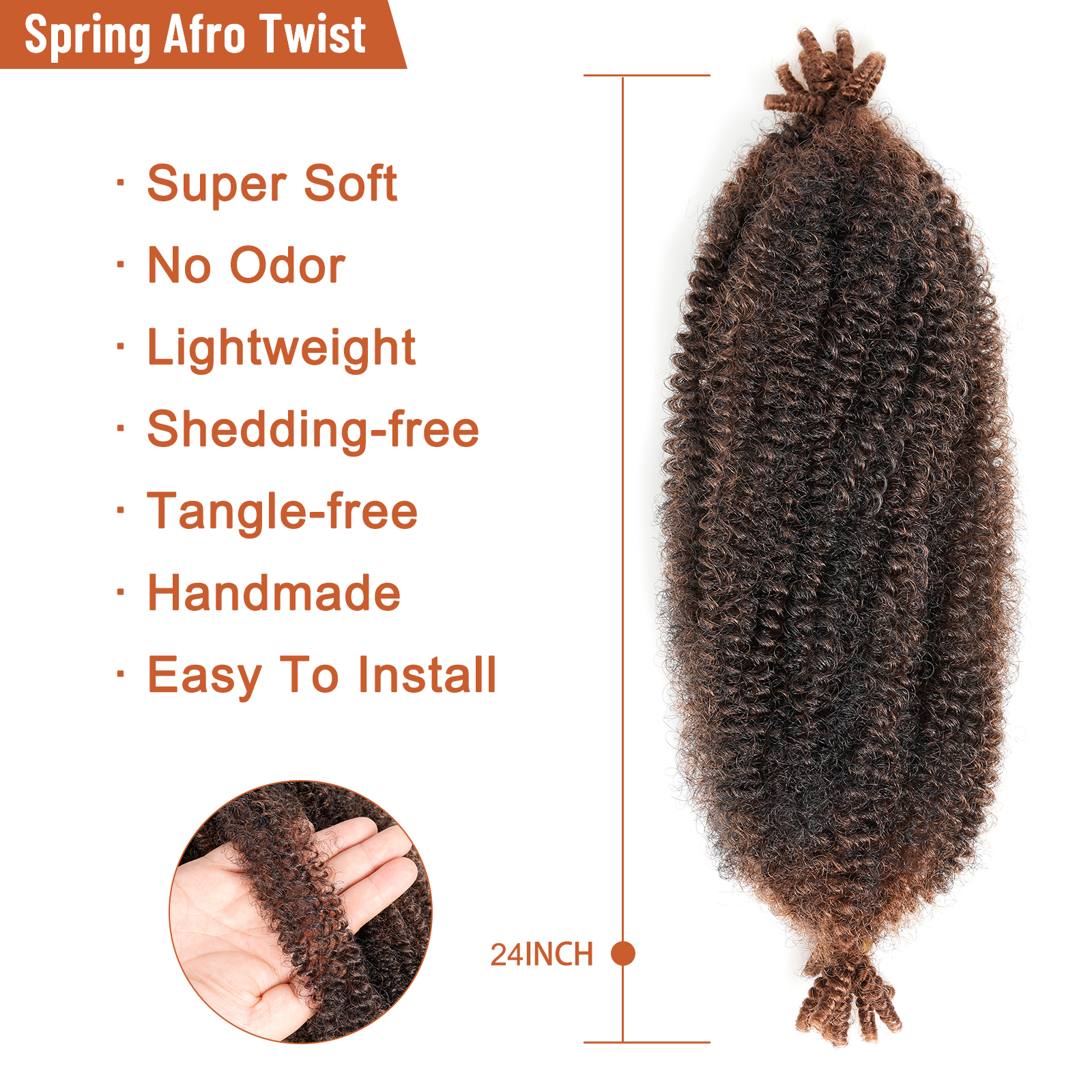 Springy Afro Twist Hair 24