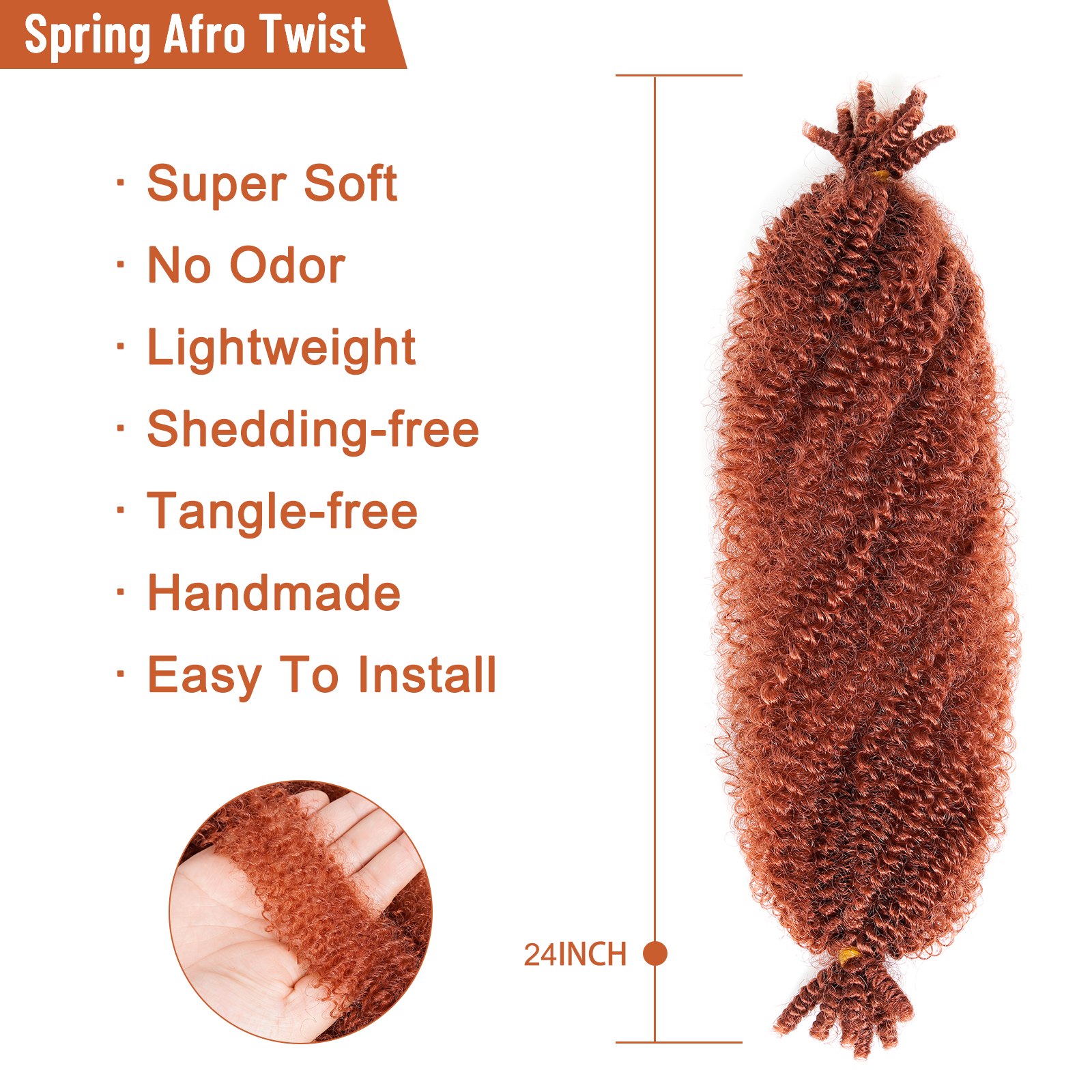 Springy Afro Twist Hair 24