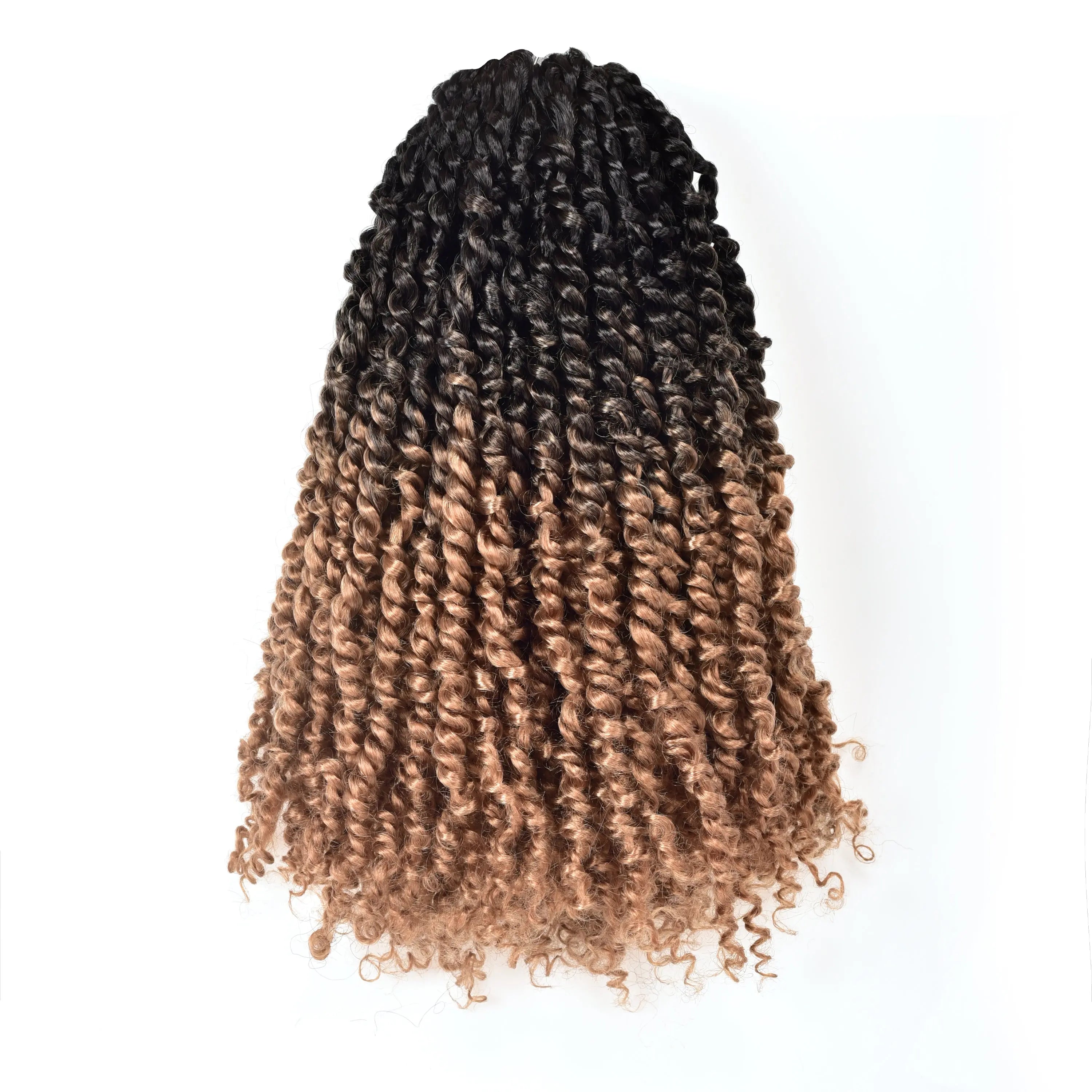Toyotress Tiana Passion Twist Hair Pre-Twisted Pre-Looped Passion Twists Crochet Braids Made Of Bohemian Hair Synthetic Braiding Hair Extension