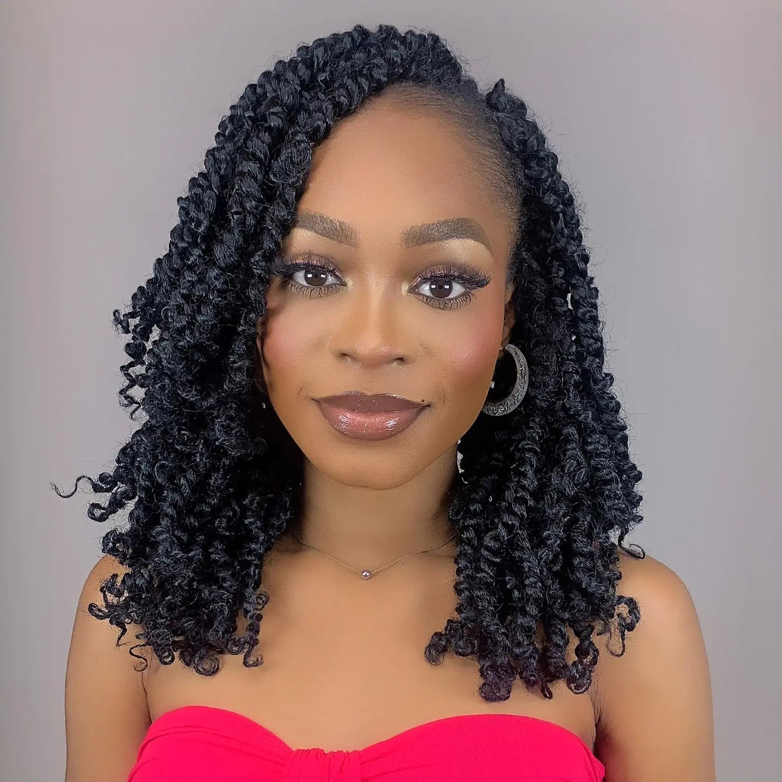 Toyotress Tiana Passion Twist Hair Pre-Twisted Pre-Looped Passion Twists Crochet Braids Made Of Bohemian Hair Synthetic Braiding Hair Extension