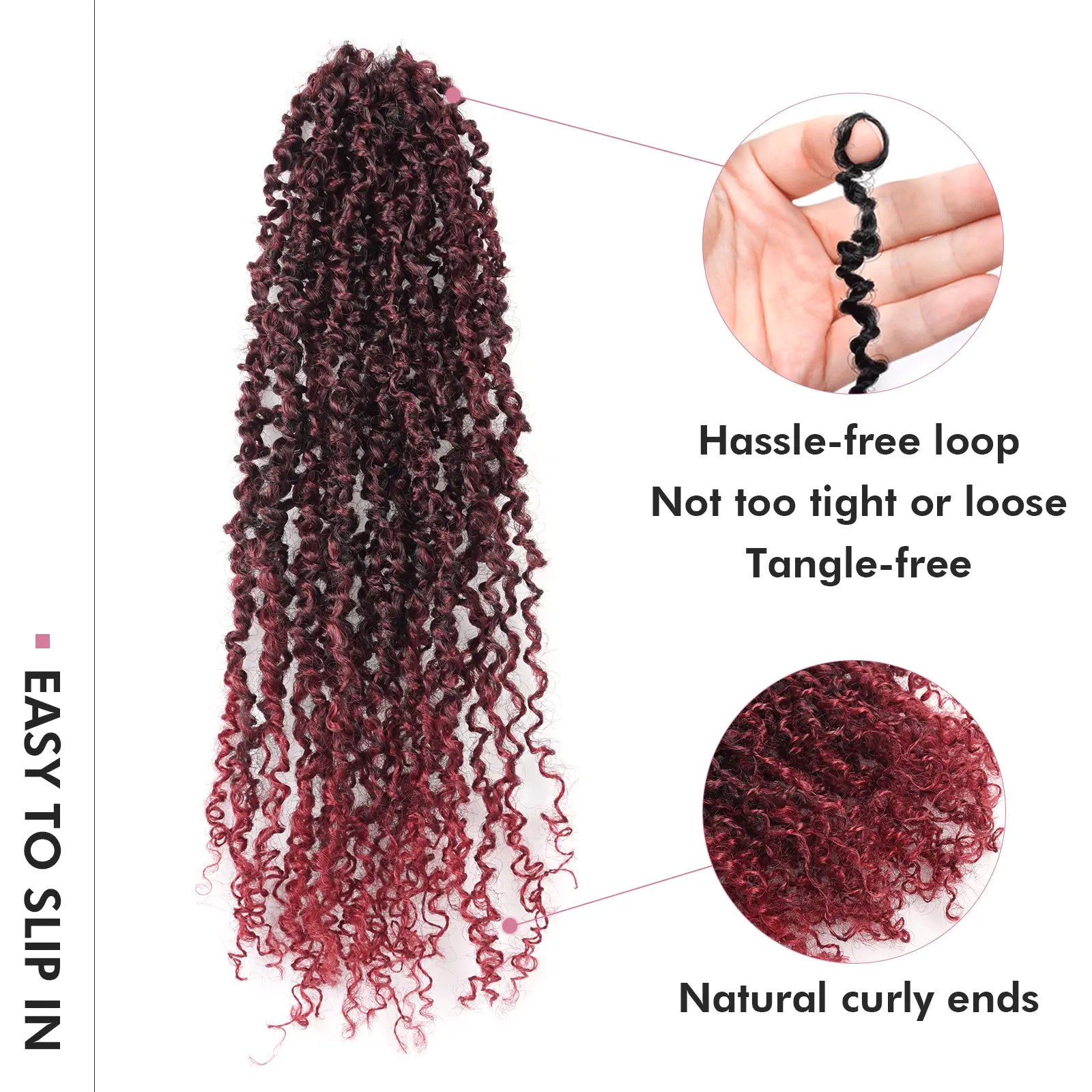 Toyotress Mini Yanky Twist Braiding Hair Short Passion Twist Crochet Braids Synthetic Hair Extensions