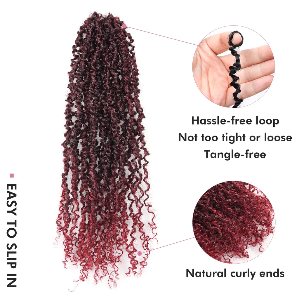 Toyotress Mini Yanky Twist Braiding Hair Short Passion Twist Crochet Braids Synthetic Hair Extensions