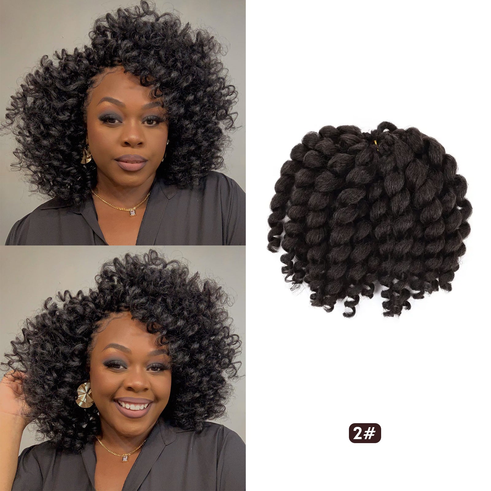 Wand Curl Crochet Hair Jamaican Bounce Curl Synthetic Hair