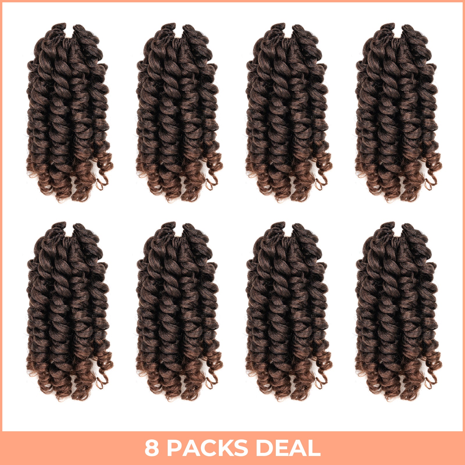 𝗙𝗿𝗮𝗻𝗸𝗲𝗻𝘀𝘁𝗲𝗶𝗻'𝘀 𝗙𝗿𝗶𝘇𝘇 | Toyotress Wand Twist Crochet Hair |10-12