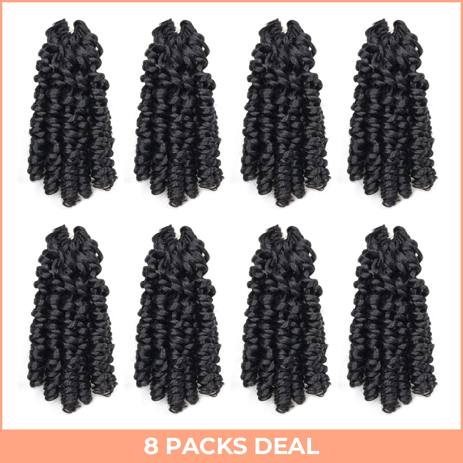 𝗙𝗿𝗮𝗻𝗸𝗲𝗻𝘀𝘁𝗲𝗶𝗻'𝘀 𝗙𝗿𝗶𝘇𝘇 | Toyotress Wand Twist Crochet Hair |10-12