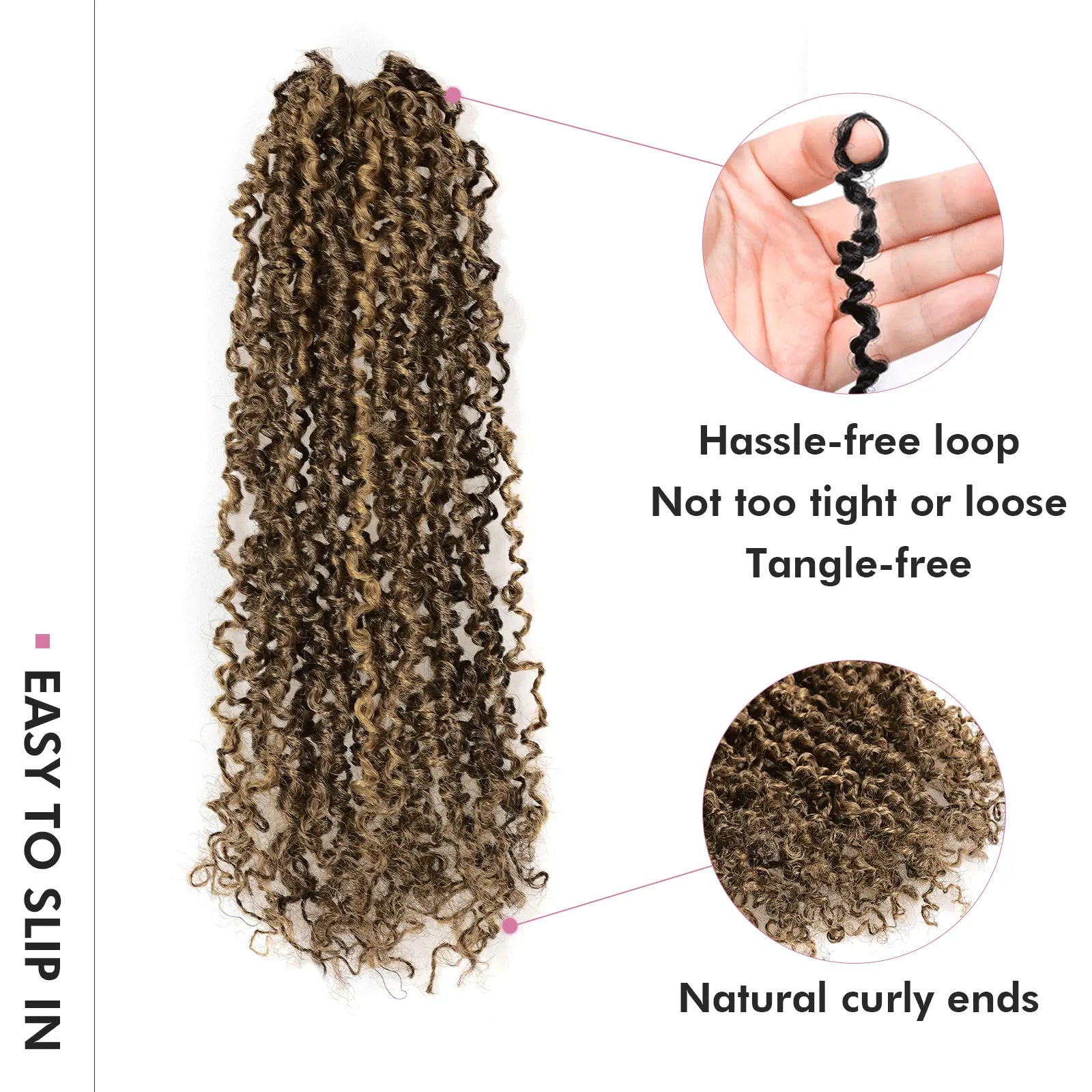 1 Pack YT | Toyotress® Yanky Twist Pre Looped Mini Passion Twist Short Passion Twist Crochet Braids Synthetic Hair Extensions Toyotress