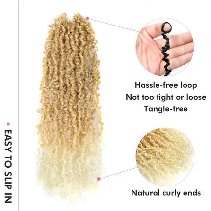 Clearance | Toyotress® Yanky Twist Crochet Hair Mix-color Short Passion Twist Pre Twisted Bob Twist Hair Extensions Toyotress