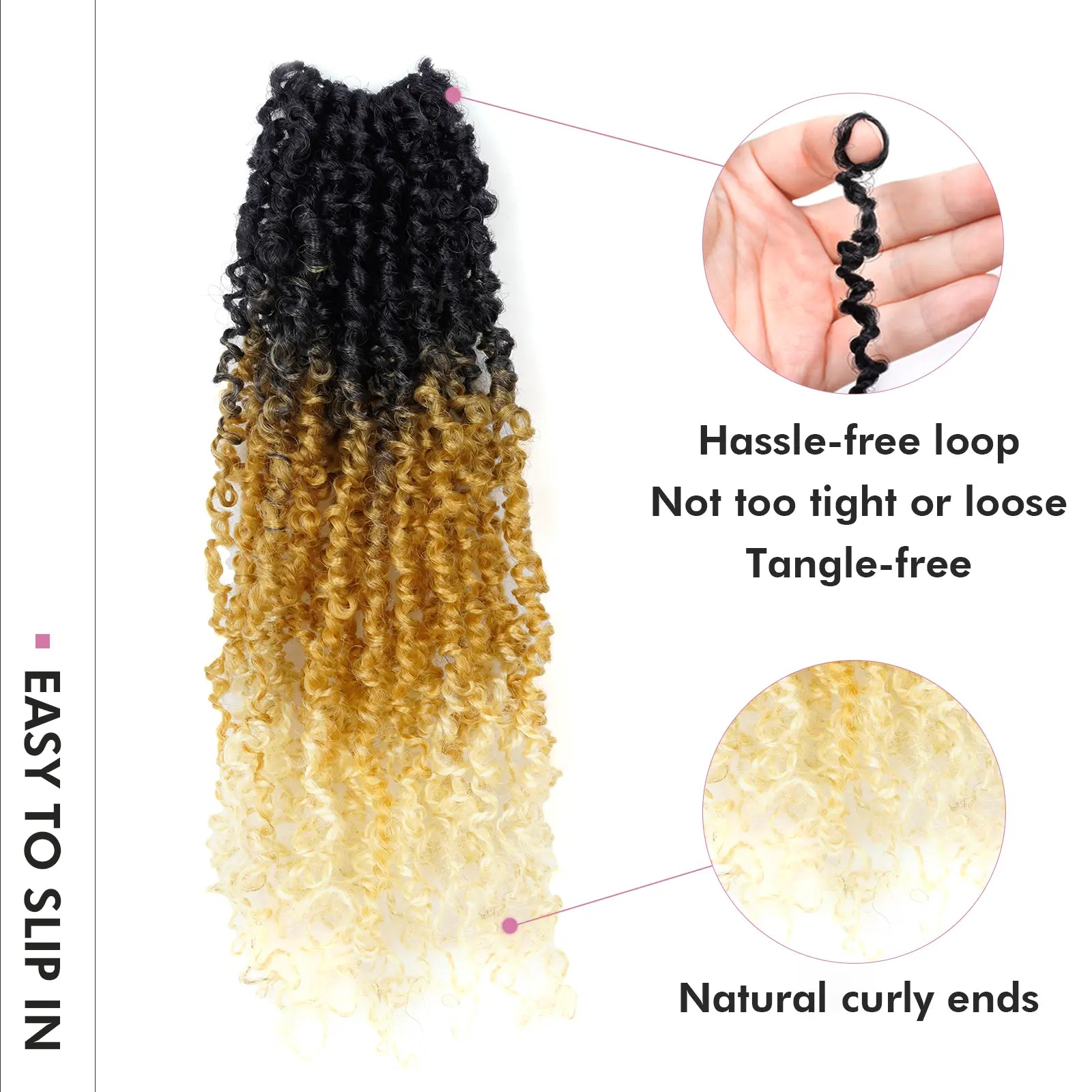 1 Pack YT | Toyotress® Yanky Twist Pre Looped Mini Passion Twist Short Passion Twist Crochet Braids Synthetic Hair Extensions Toyotress