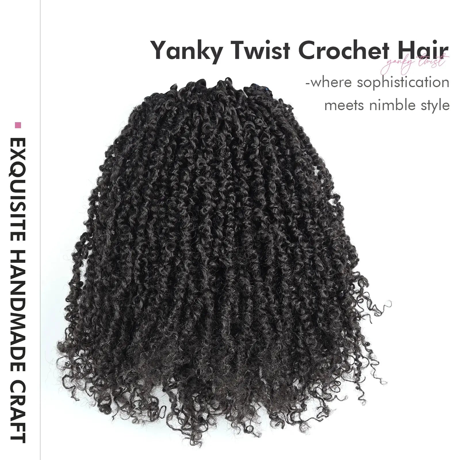 8 Packs YT | Toyotress® Yanky Twist Crochet Hair Mini Passion Twist Short Passion Twist Pre Twisted Bob Twist Hair Extensions