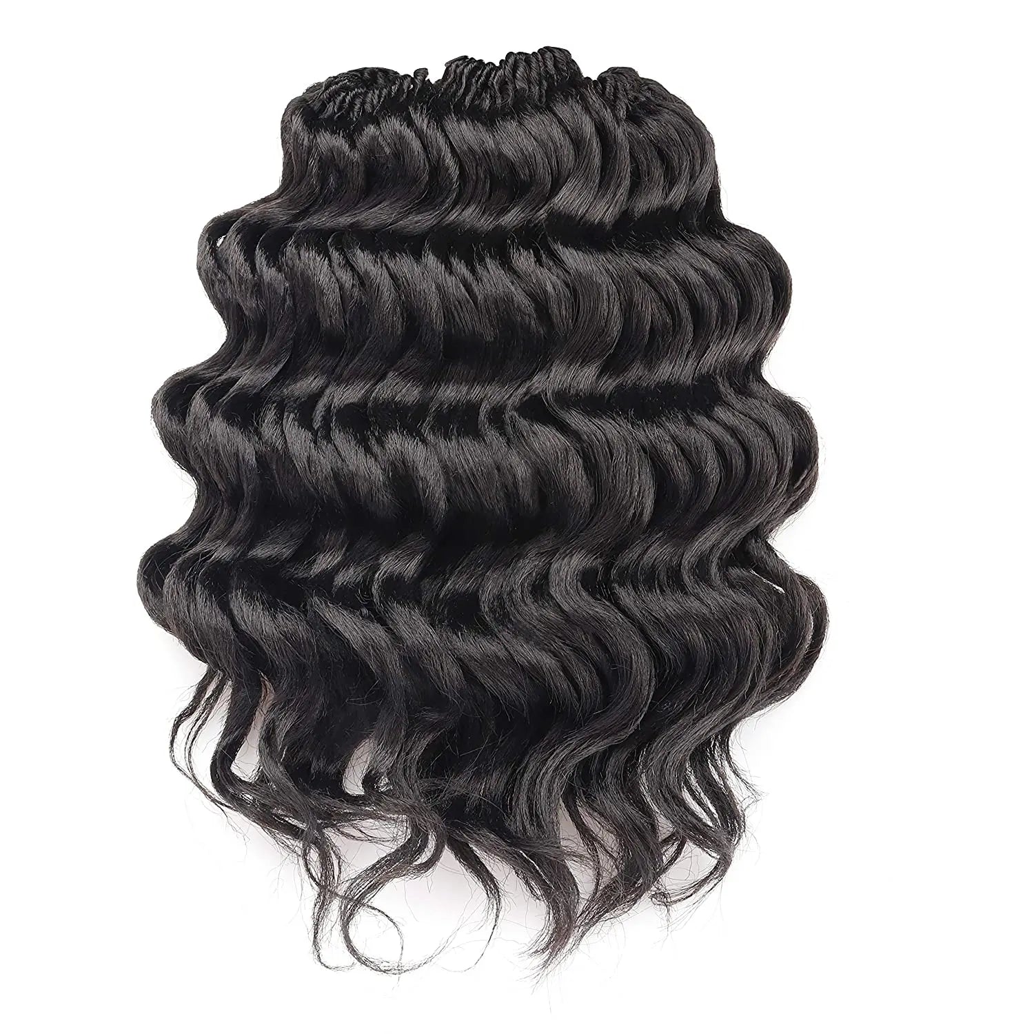 9 Inch Synthetic Ocean Wave Crochet Hair Extensions - 8 Pack Heat Resistant Amazon.com : ToyoTree Ocean Wave Crochet Hair - 9 Inch 8  main image 2