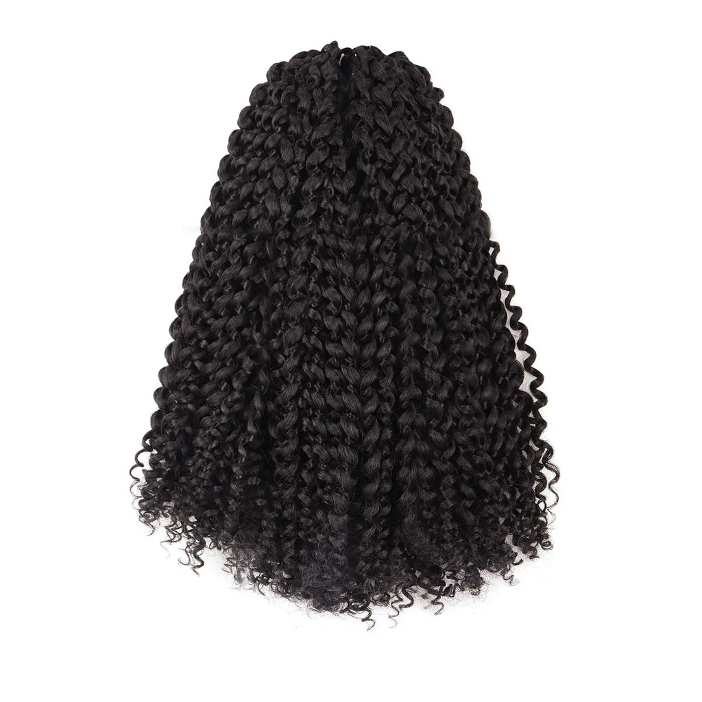 Clearance | TOYOTRESS Water Wave Passion Twist Hair 6/7 Packs - Ombre Orange Water Wave Crochet Braids Synthetic Braiding Hair Extensions Toyotress