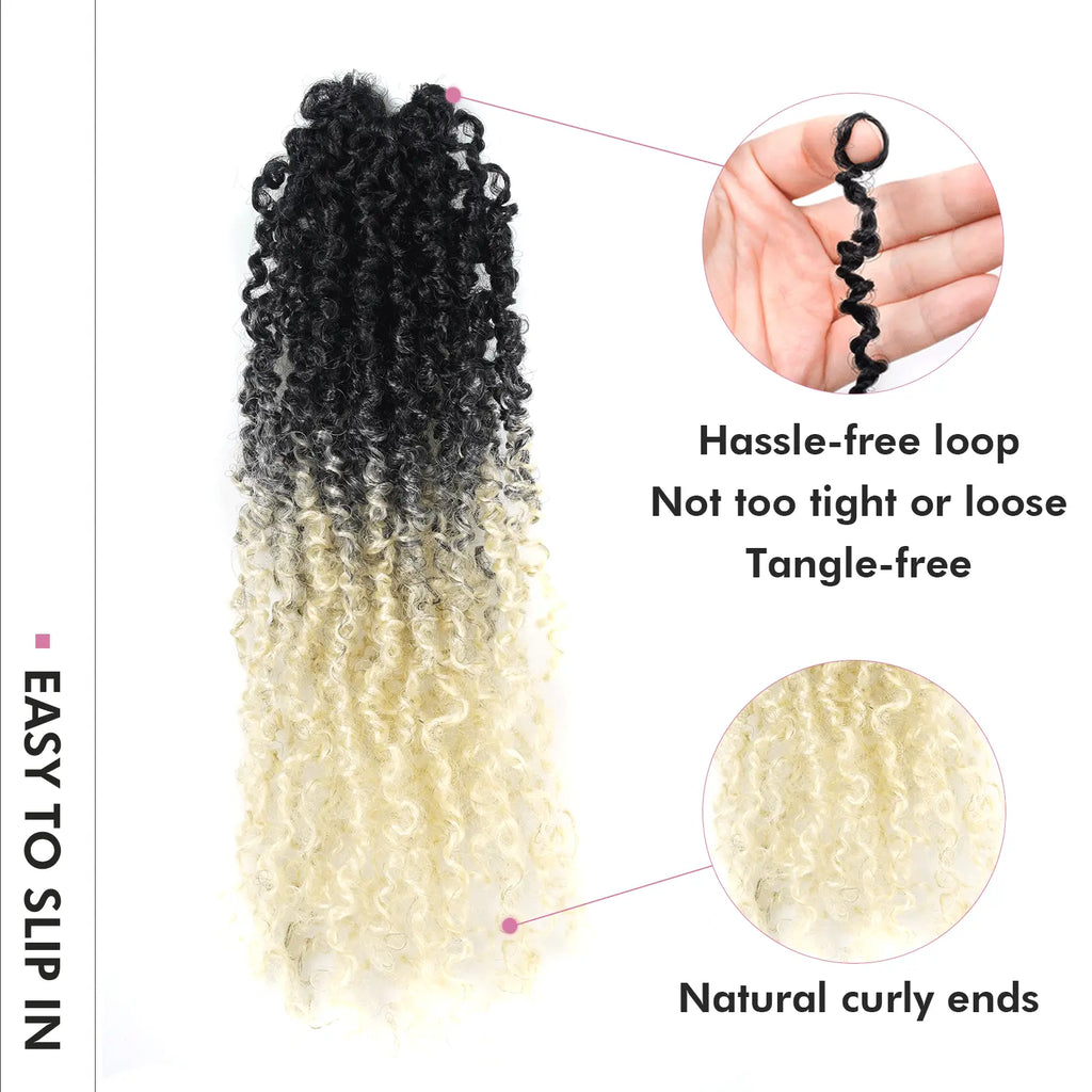 Clearance | Toyotress® Yanky Twist Crochet Hair Mix-color Short Passion Twist Pre Twisted Bob Twist Hair Extensions Toyotress