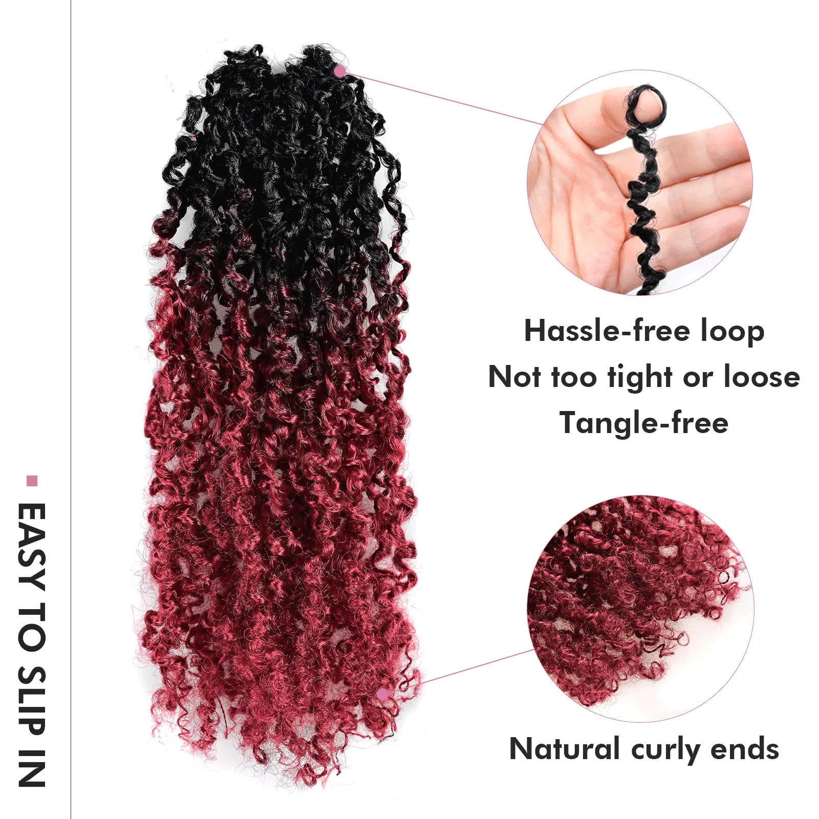 8 Packs YT | Toyotress® Yanky Twist Crochet Hair Mini Passion Twist Short Passion Twist Pre Twisted Bob Twist Hair Extensions